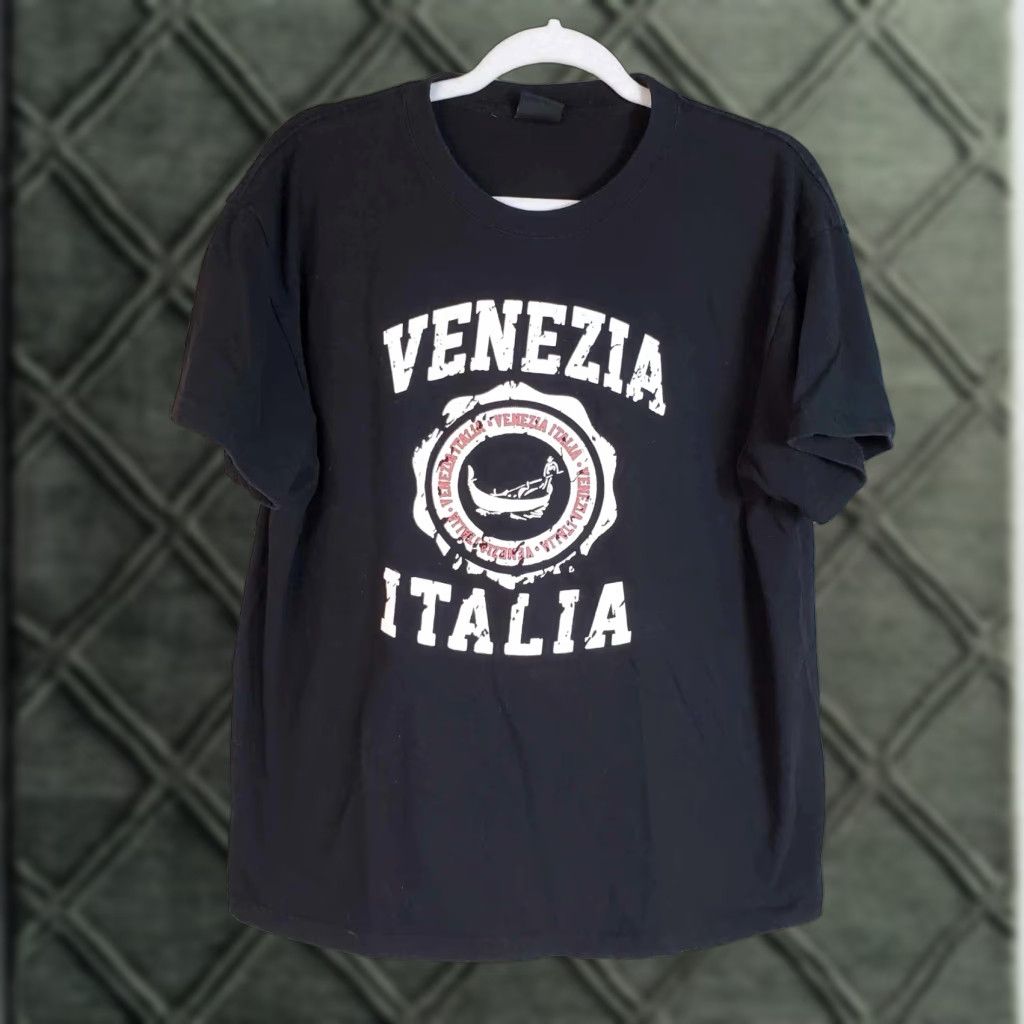 Vintage Venezia Italia T Shirt Black XL Souvenir Tee Travel Vacation Star Tag T-Shirt Men Vintage Stars Venezia Italia Size US XL / EU 56 / 4 - 1 Thumbnail