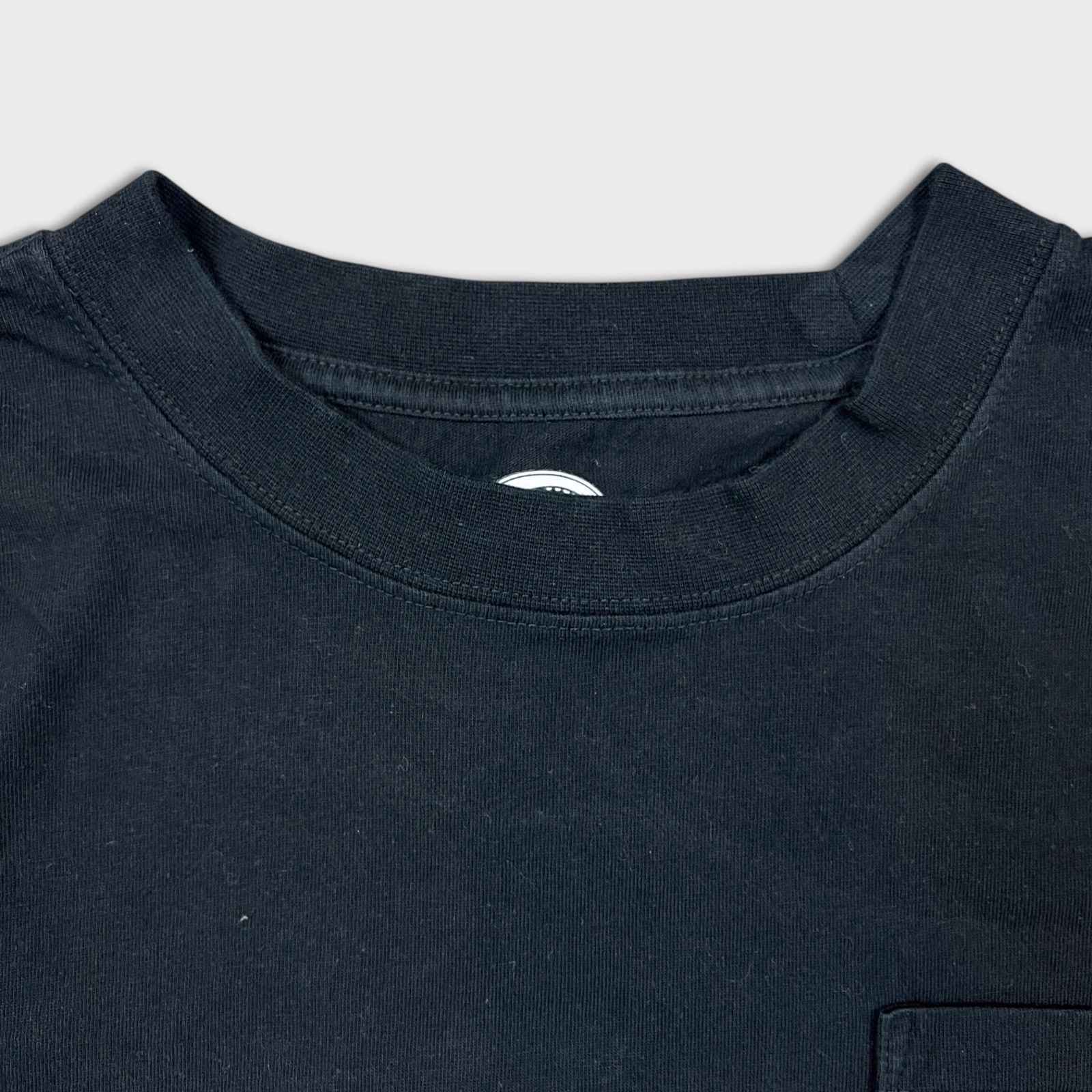 Dickies × Vintage Dickies T Shirt Black Blank Classic Logo Workwear Pocket Tee Size US M / EU 48-50 / 2 - 2 Thumbnail
