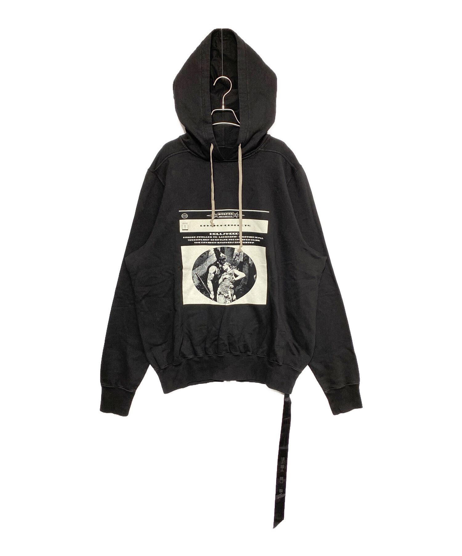 Rick Owens Drkshdw RICK OWENS DRKSHDW Oversized Pullover Hoodie Black S Size US S / EU 44-46 / 1 - 1 Thumbnail