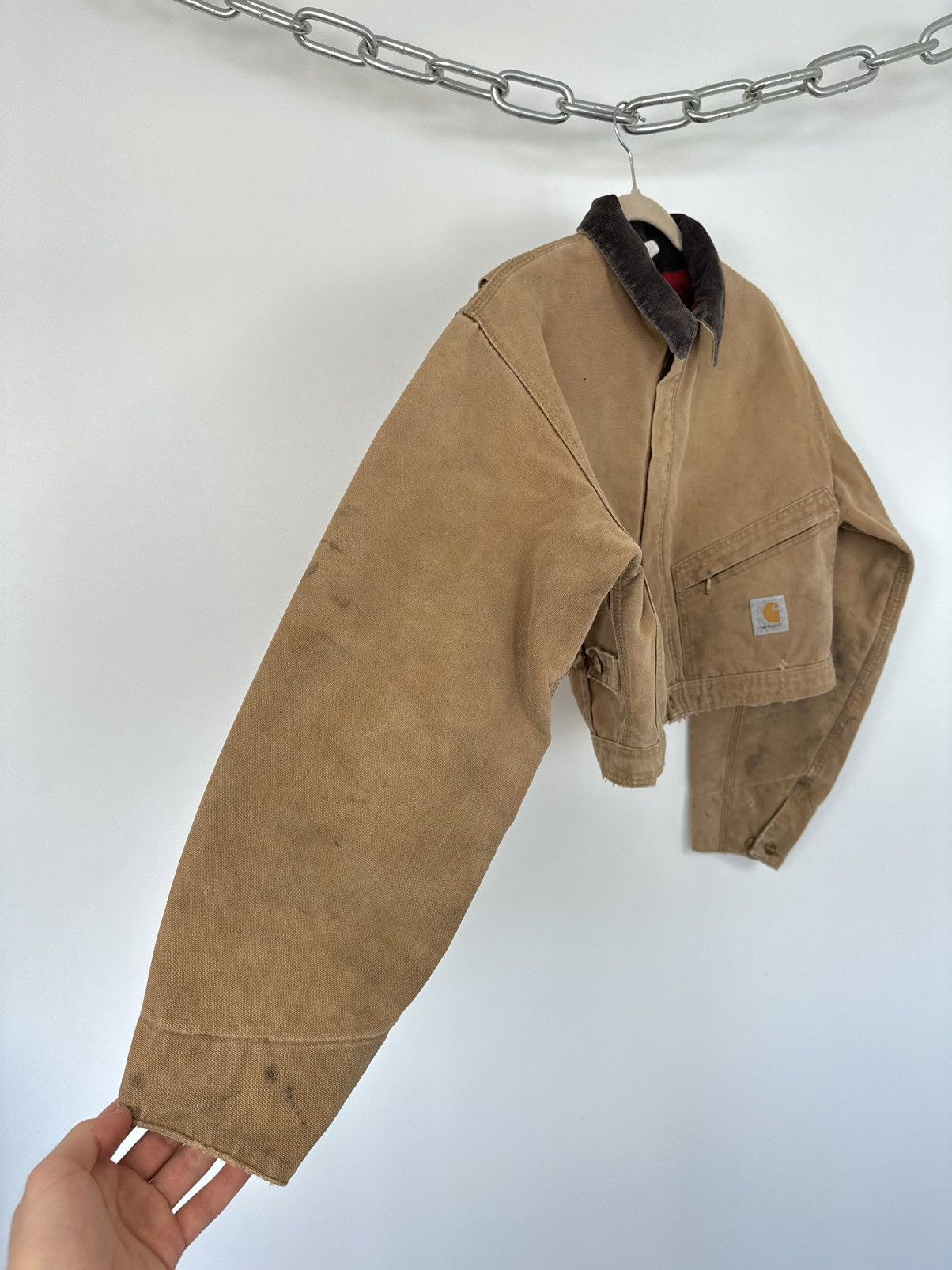 Carhartt Vintage 80s Carhartt USA Cropped Boxy Distressed Rare Jacket Size US S / EU 44-46 / 1 - 11 Thumbnail