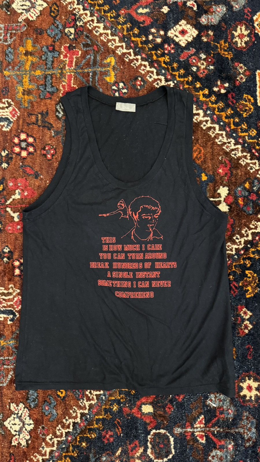 Dior × Hedi Slimane Archive! Dior Homme ss06 Union Jack mesh tank