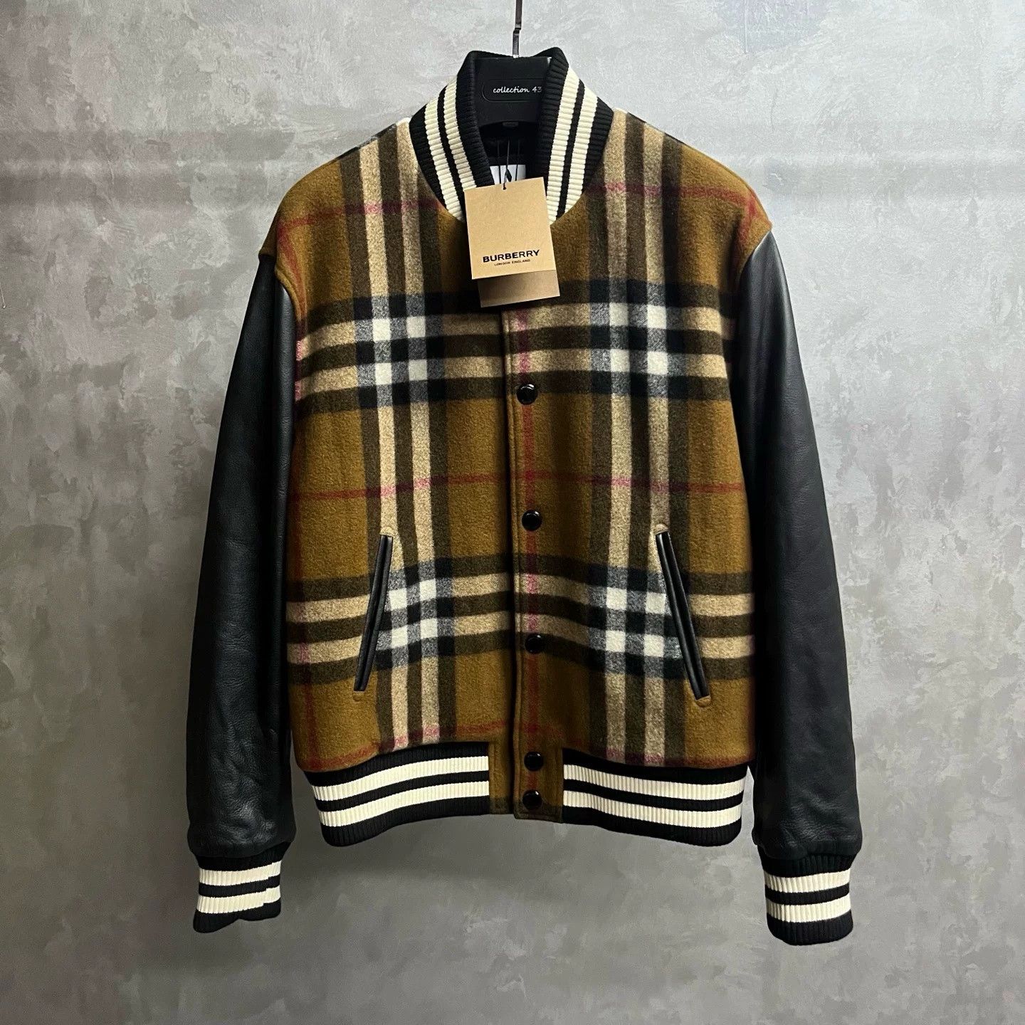 Burberry Burberry Purple Contrast Baseball Jacket Size US XXS / EU 40 - 1 Thumbnail