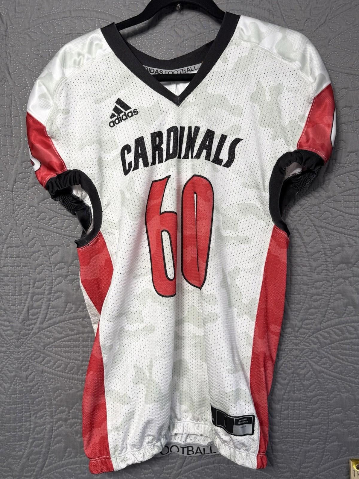 Adidas Adidas Sample Louisville Cardinals Football Jersey #60 Size ONE SIZE - 2 Thumbnail