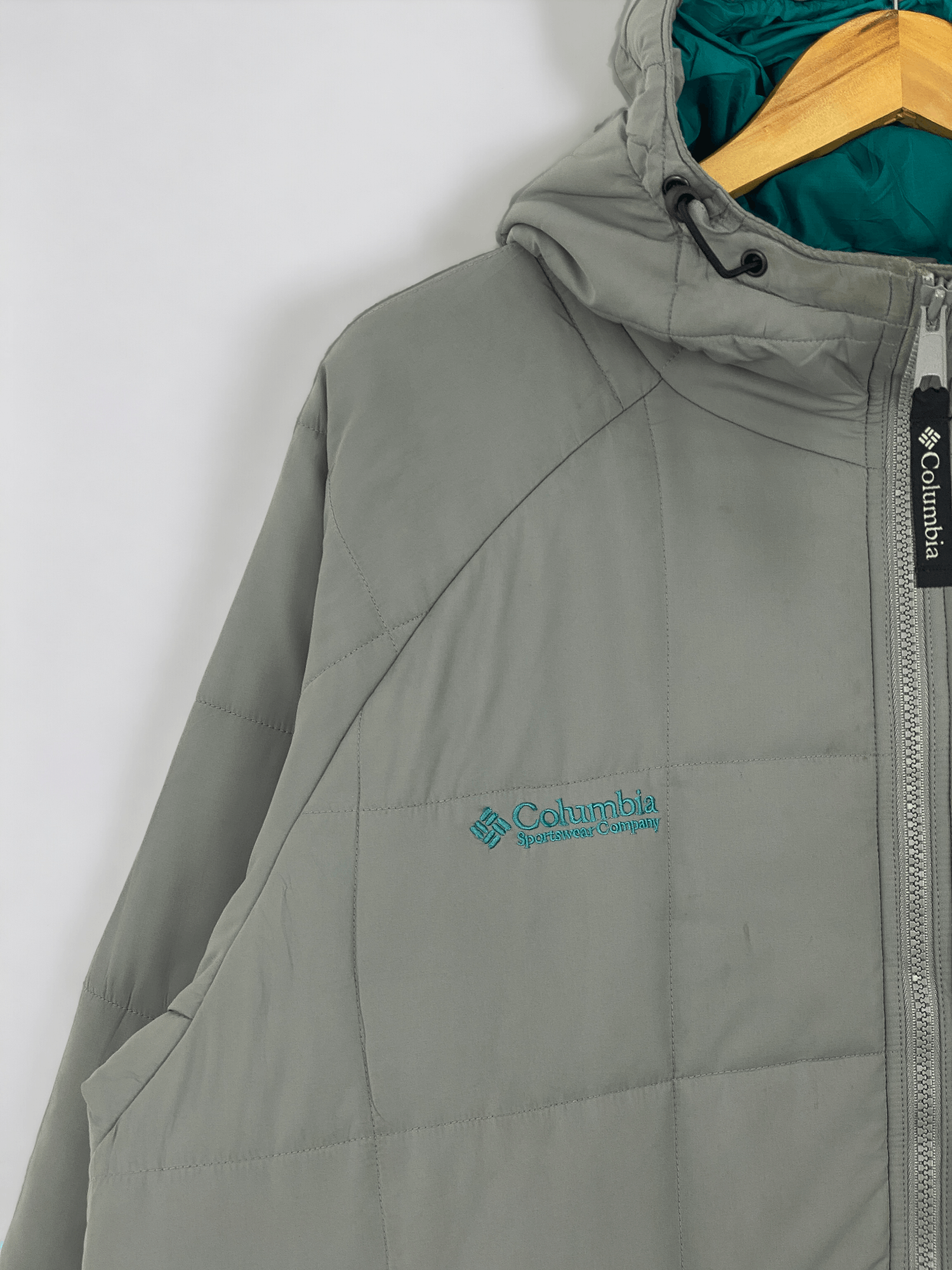 Columbia Vintage Columbia Quilted Hoodie Puffer Down Jacket Size US XL / EU 56 / 4 - 8 Thumbnail