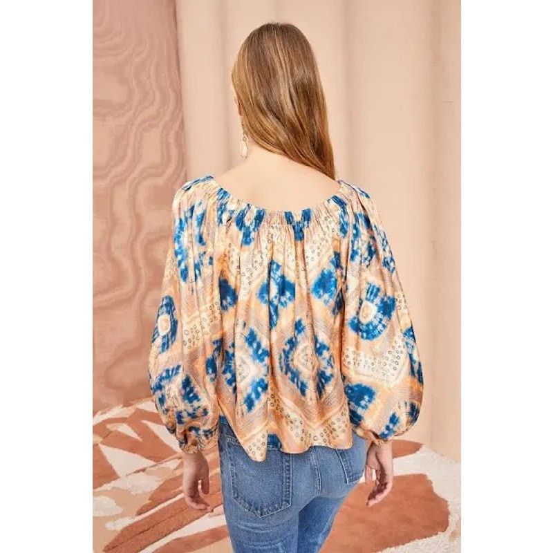 Ulla Johnson Ulla Johnson Nadya Silk On/Off Shoulder Blouse Fossil size 2 Size XS / US 0-2 / IT 36-38 - 4 Thumbnail