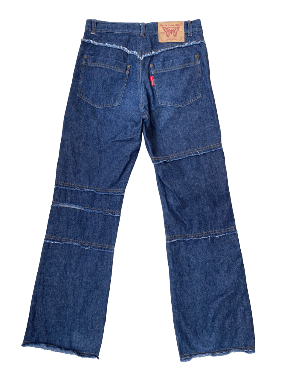 Japanese Brand Flared Shinji Abe Betty Blue Multipocket Jeans Size US 29 - 2 Thumbnail