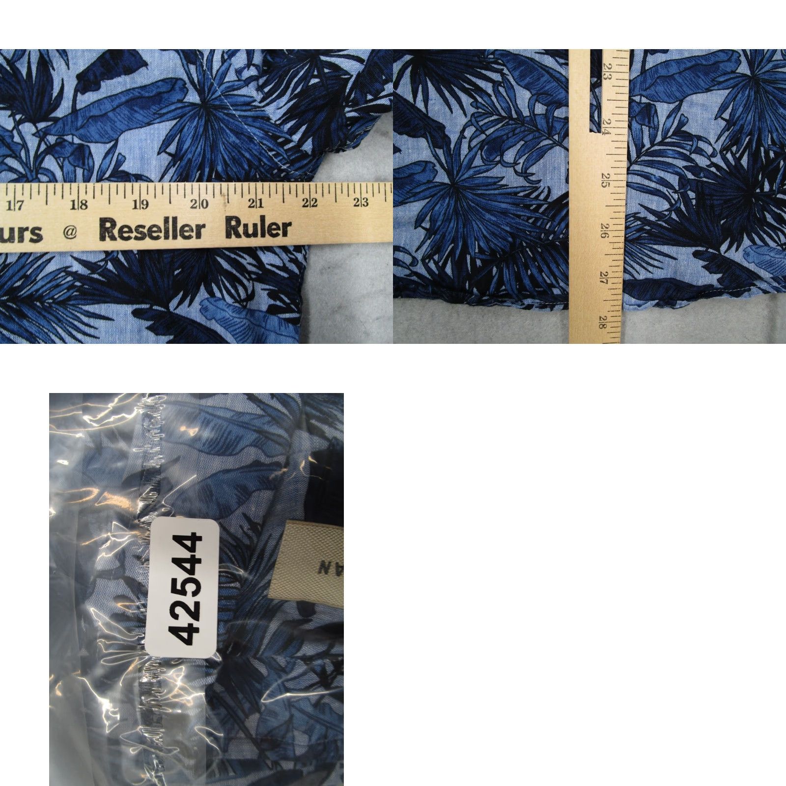 Vintage Ordean Shirt Mens Large Blue Floral Linen Blend Button Up Short Sleeve Hawaiian Size US L / EU 52-54 / 3 - 8 Thumbnail