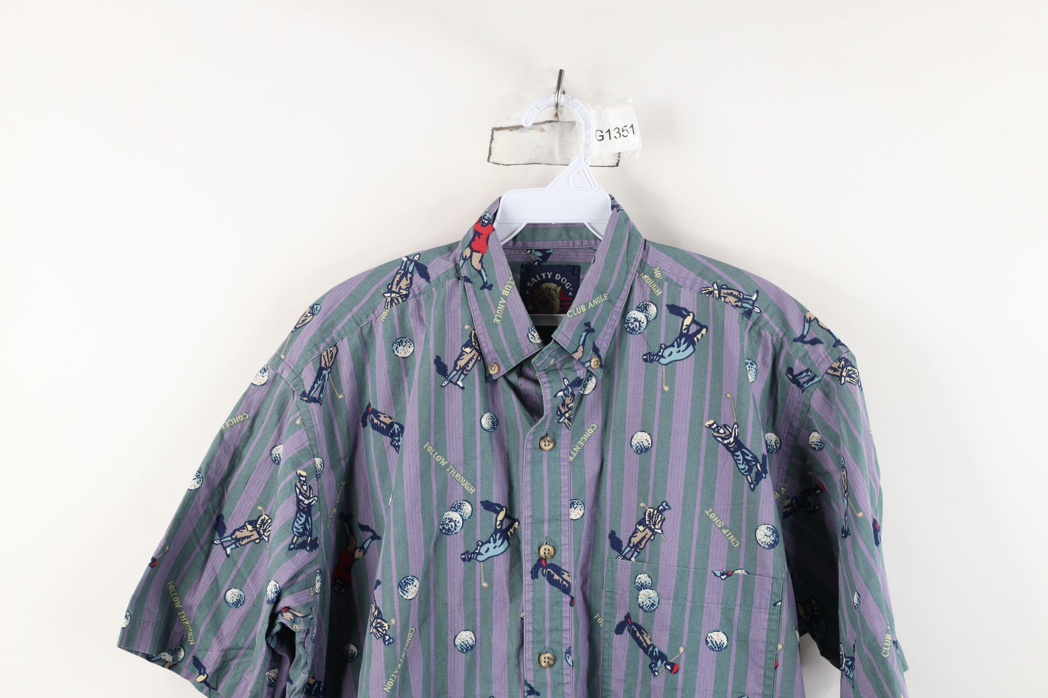 Vintage Vintage 90s Streetwear Over Print Short Sleeve Button Shirt Size US M / EU 48-50 / 2 - 2 Thumbnail