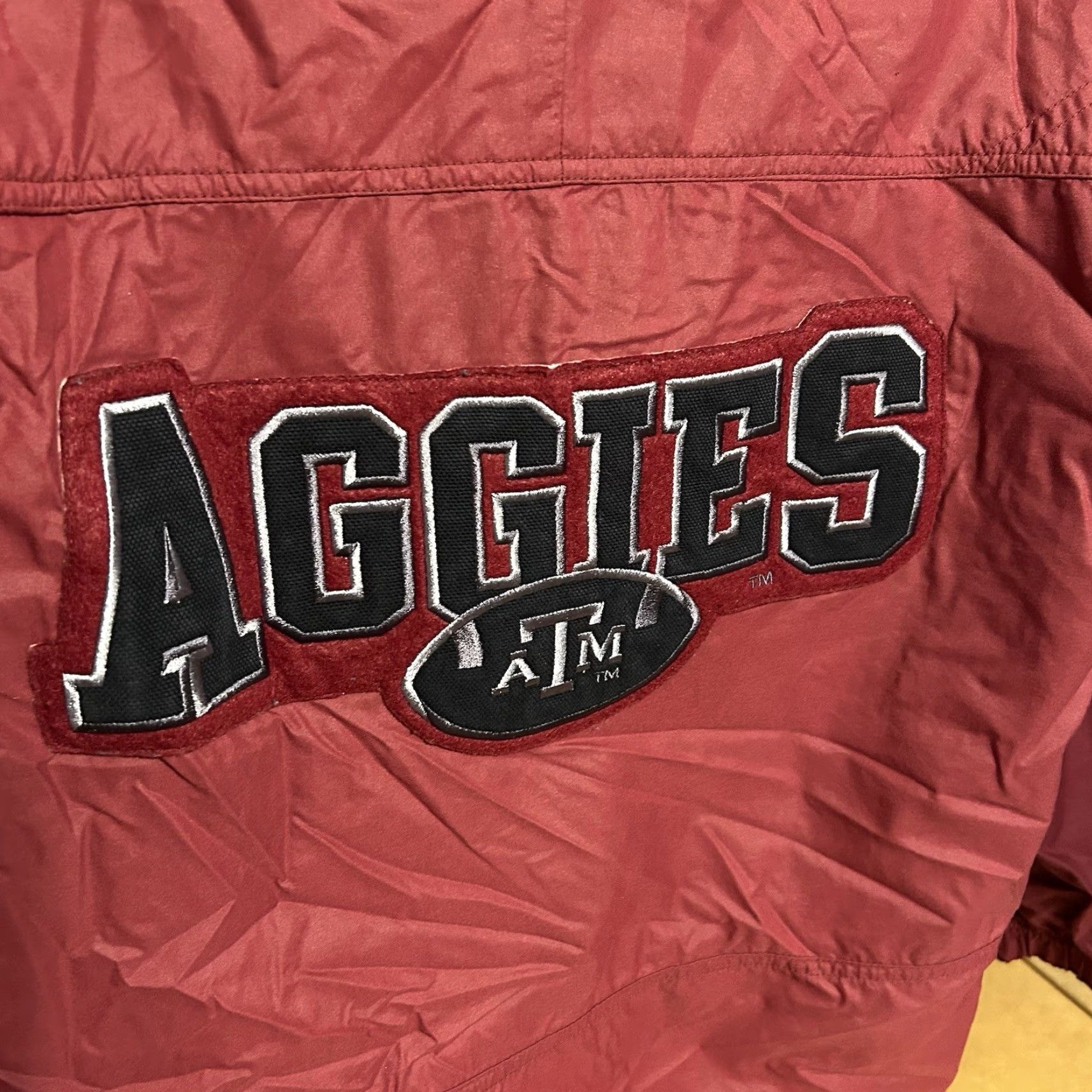 Nike VINTAGE Nike Team Texas A&M Aggies 1/4 Zip Windbreaker Jacket Adult Small Maroon Size US S / EU 44-46 / 1 - 5 Thumbnail