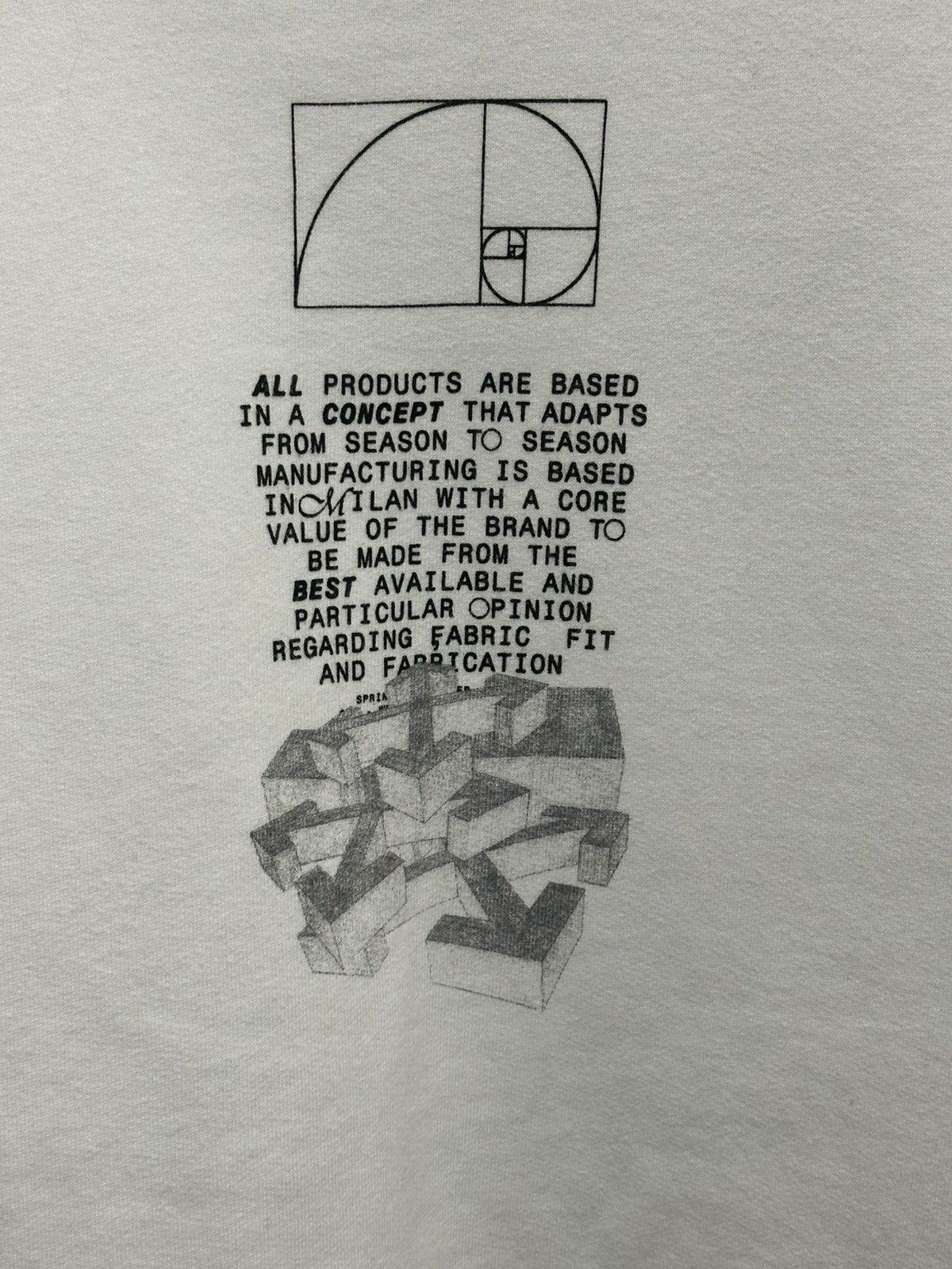 Off-White Off White fibonacci print white oversized sweatshirt sz M Size US M / EU 48-50 / 2 - 3 Thumbnail