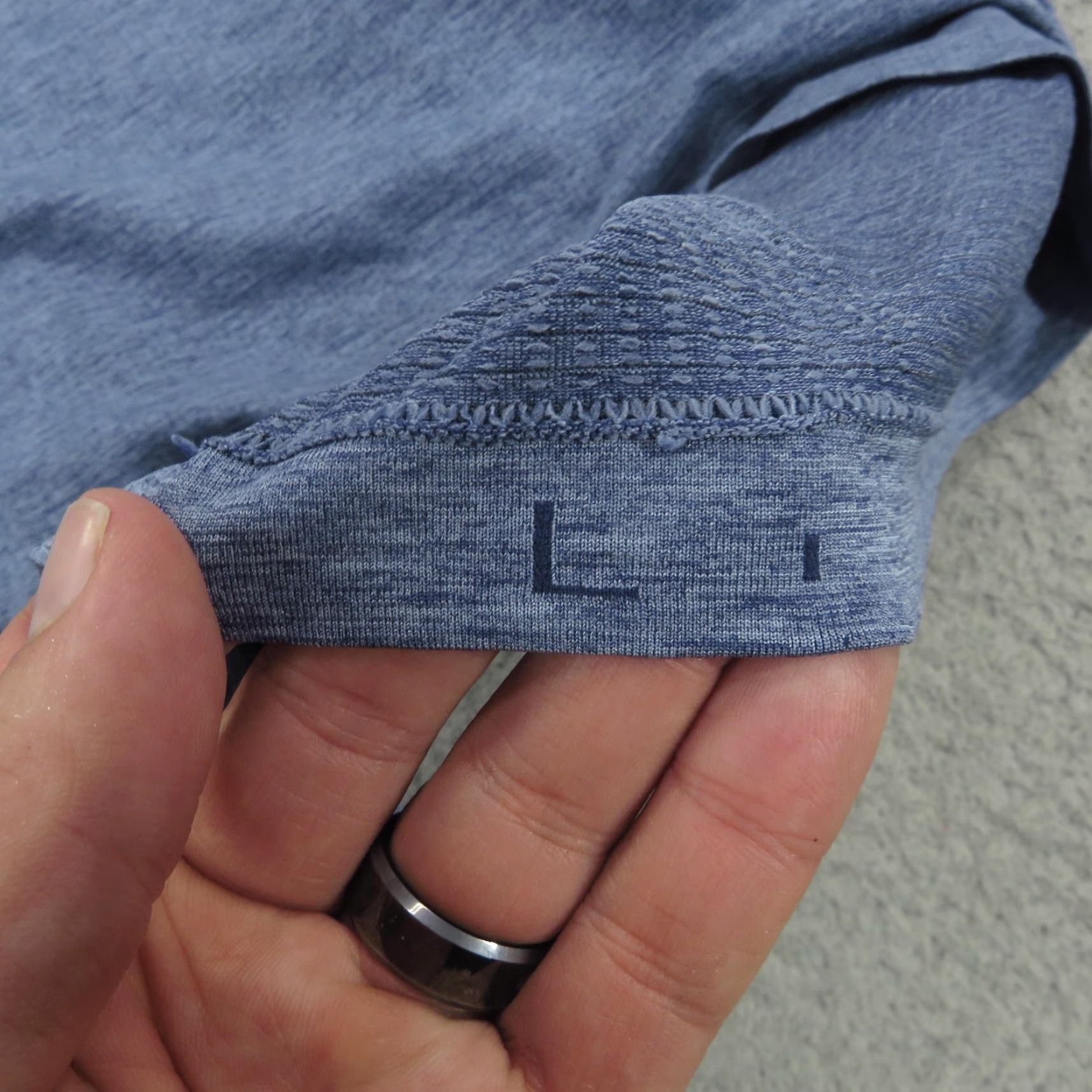 Lululemon Lululemon Polo Mens Large Blue Metal Vent Tech Shirt Collared Performance Size US L / EU 52-54 / 3 - 5 Thumbnail