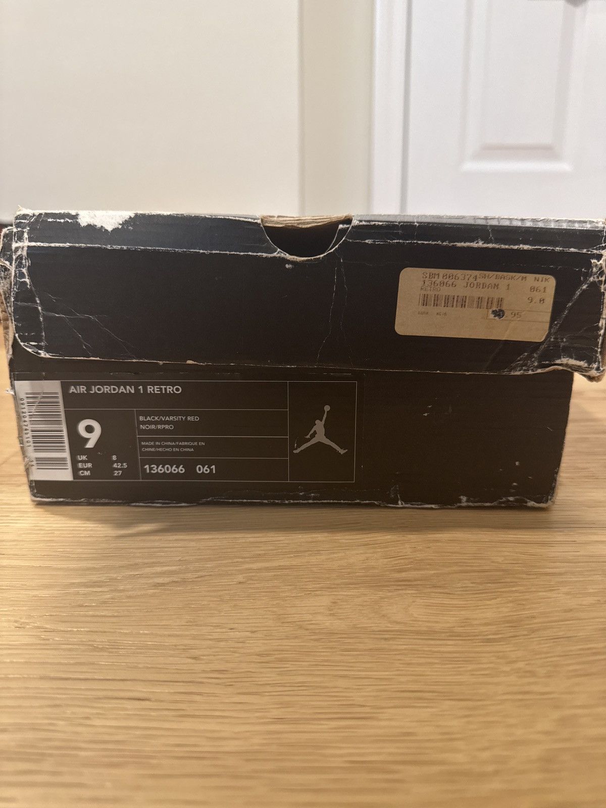 Jordan Brand × Nike Jordan I Black/Varsity Red Bred size 9. VNDS Size US 9 / EU 42 - 19 Thumbnail