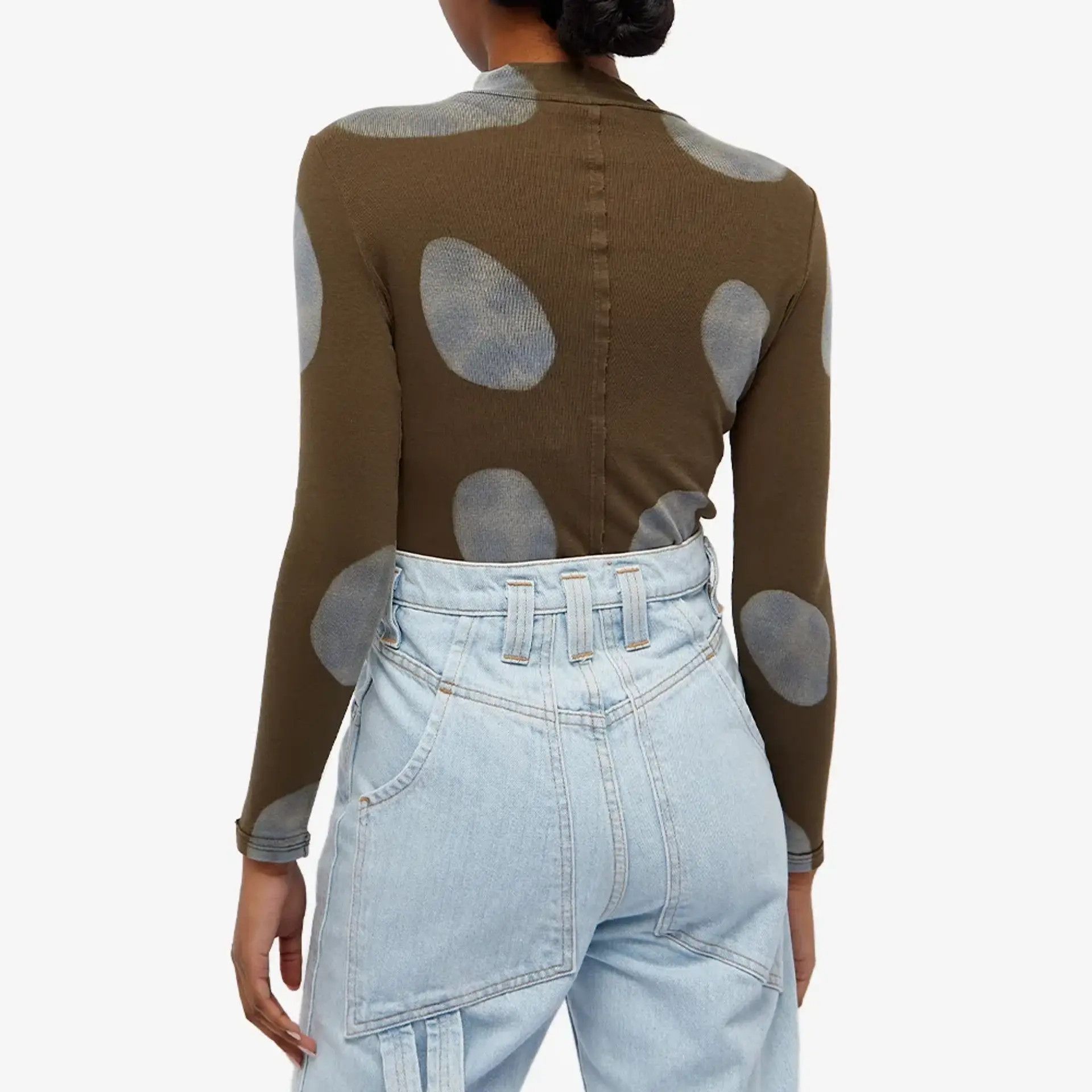 Eckhaus Latta o1mle0524 Lapped Baby Turtleneck Fishbowl in Brown/Grey Size XS / US 0-2 / IT 36-38 - 2 Thumbnail