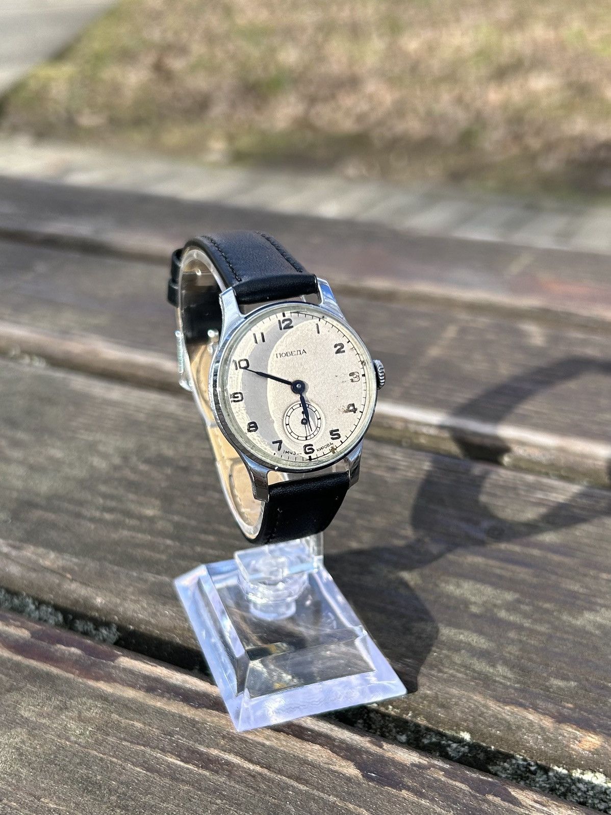 Vintage Vintage Pobeda Watch USSR Soviet Mechanical Authentic 1950s Size ONE SIZE - 3 Thumbnail