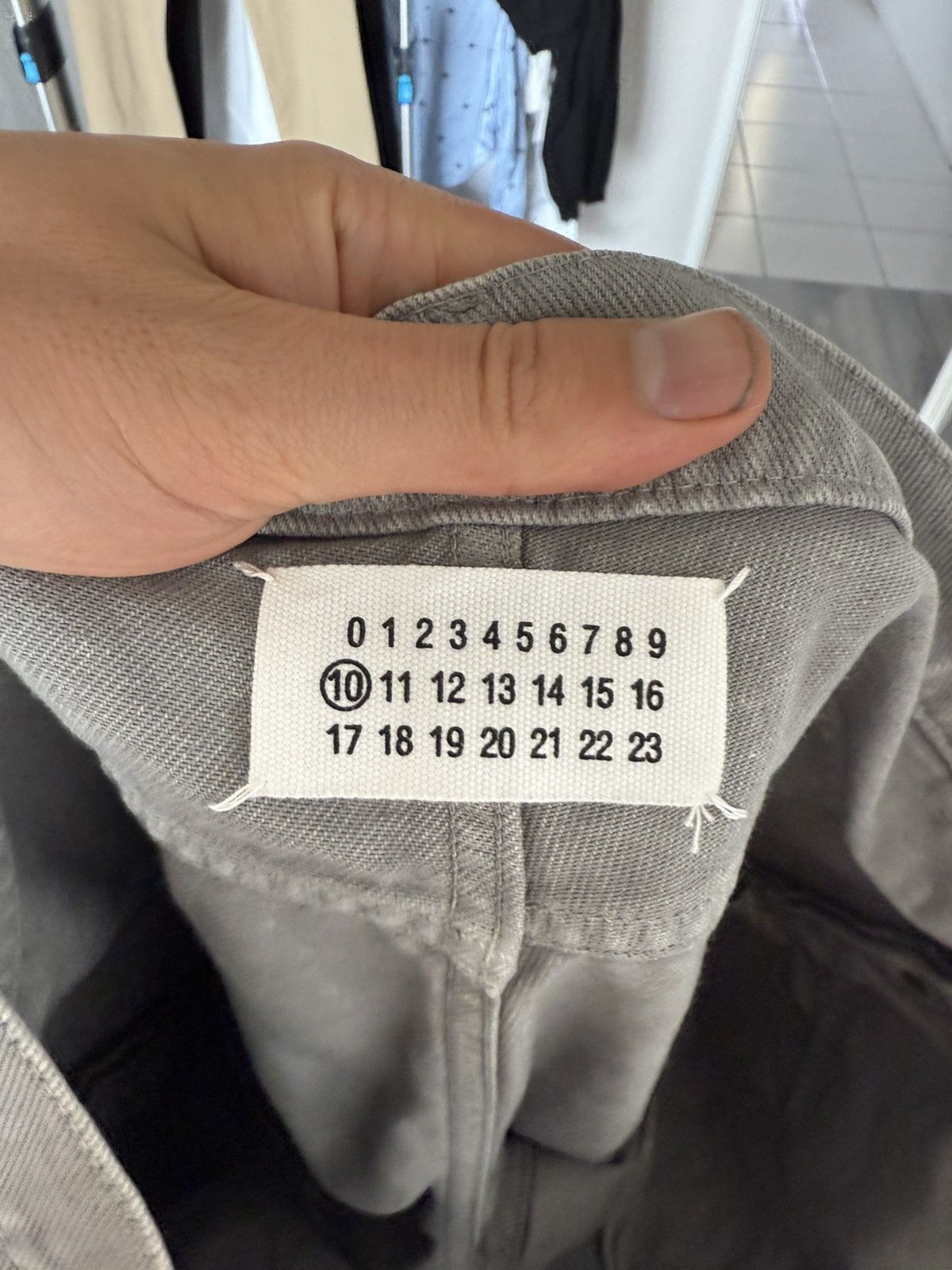 Maison Margiela Grey Washed Jeans with Signature Back Stitching Size US 36 / EU 52 - 11 Thumbnail