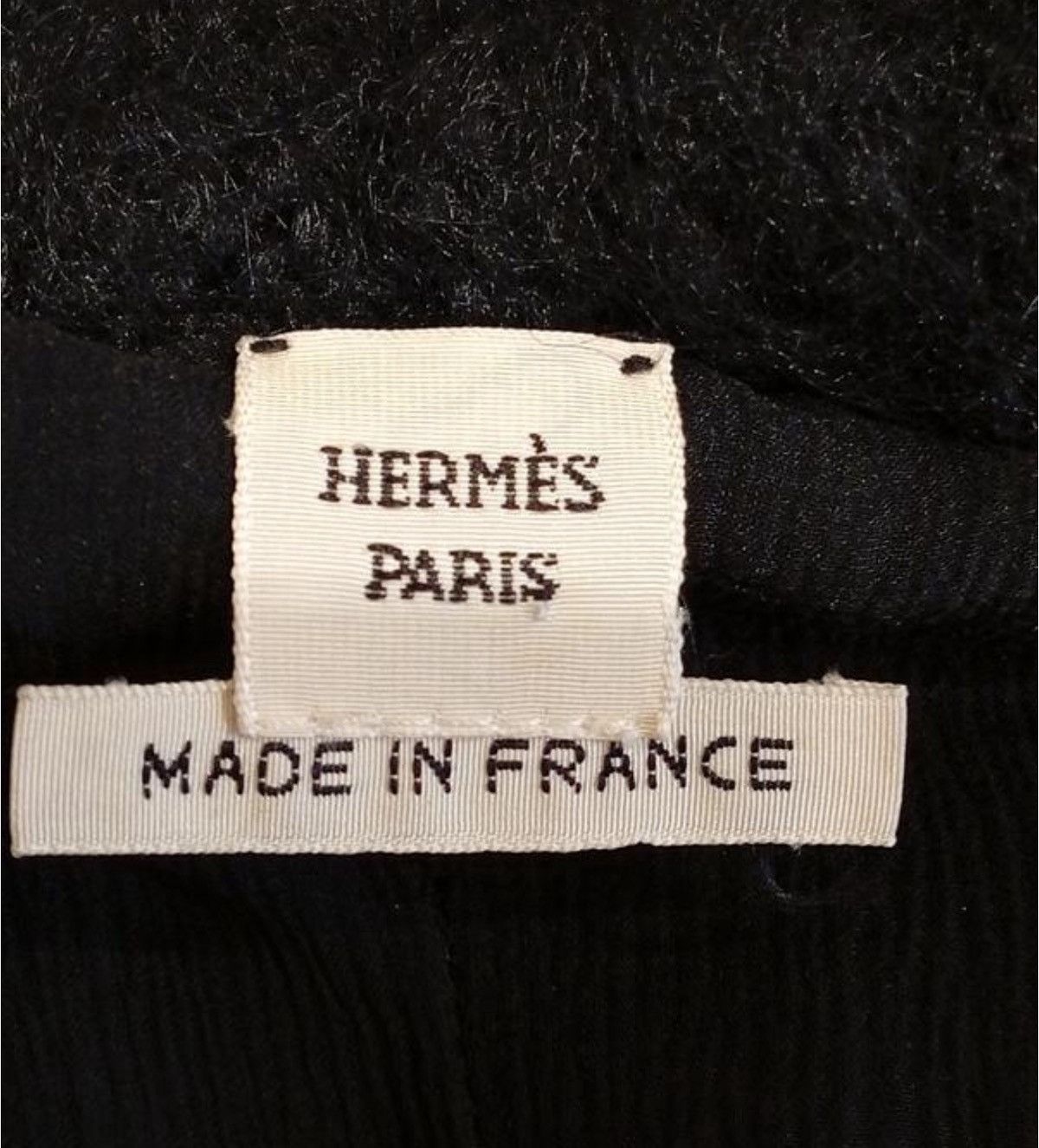 Hermes Rare Vintage 1990s Hermes Mohair Black Jacket Size S / US 4 / IT 40 - 6 Thumbnail