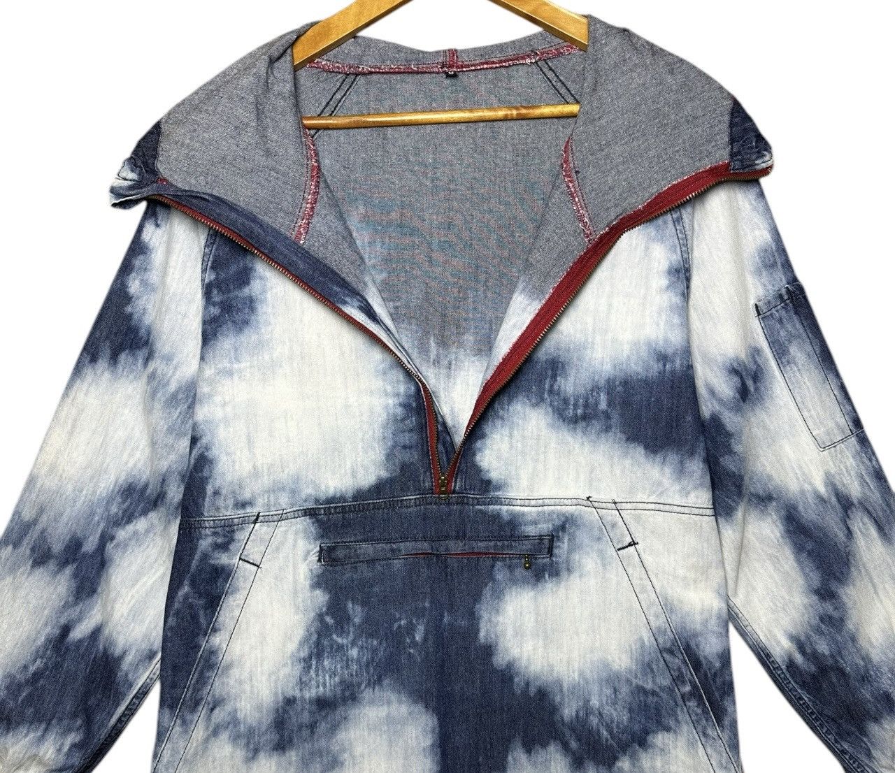Japanese Brand Blue B Sky Blue Parka Jacket Halfzipper Size M / US 6-8 / IT 42-44 - 5 Thumbnail