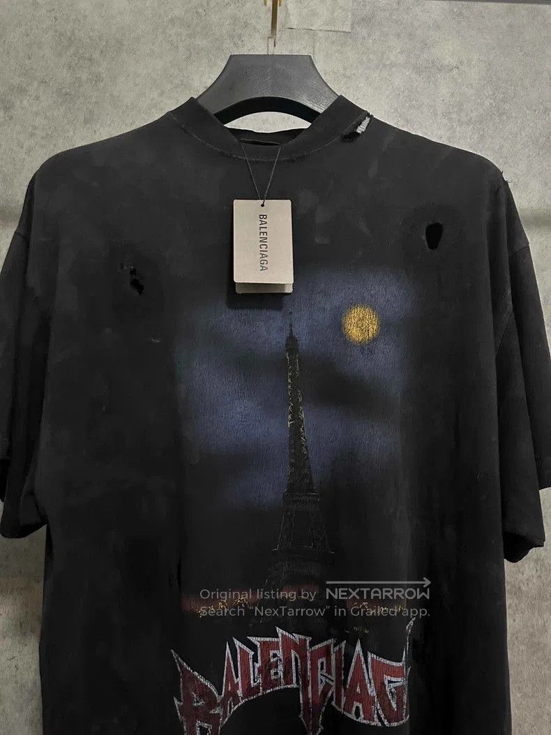 Balenciaga Balenciaga FW24 Paris Tower Print Tee. Size US XXL / EU 58 / 5 - 2 Thumbnail