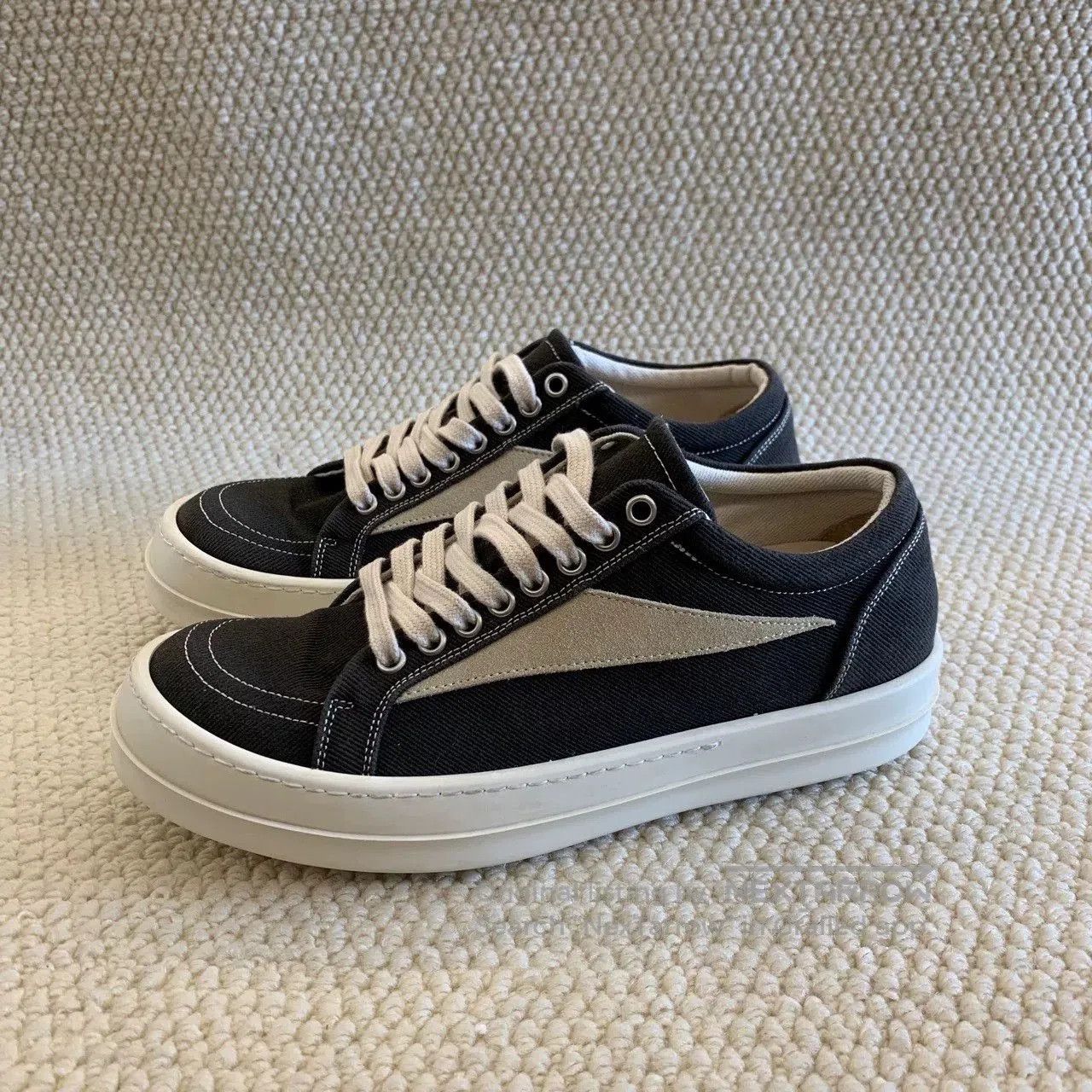 vans リック Rick Owens Vintage Sneakers Black Men's - RU01C4897LPOLVS-991