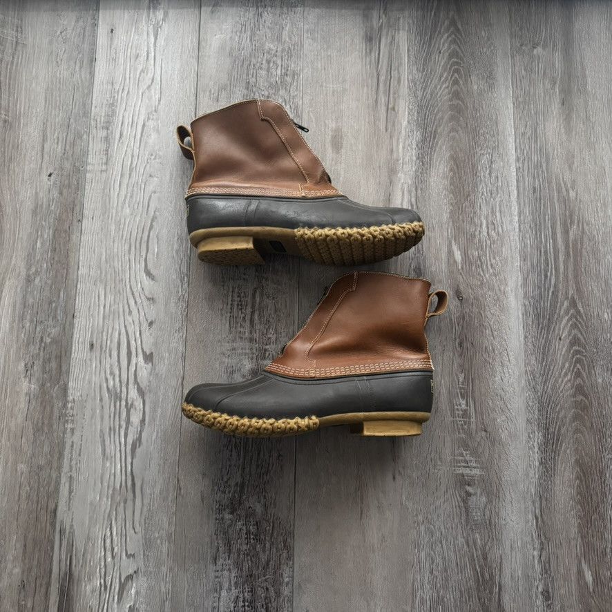 LL Bean • Zip Up Leather/Rubber Duck Boots (8.5M)