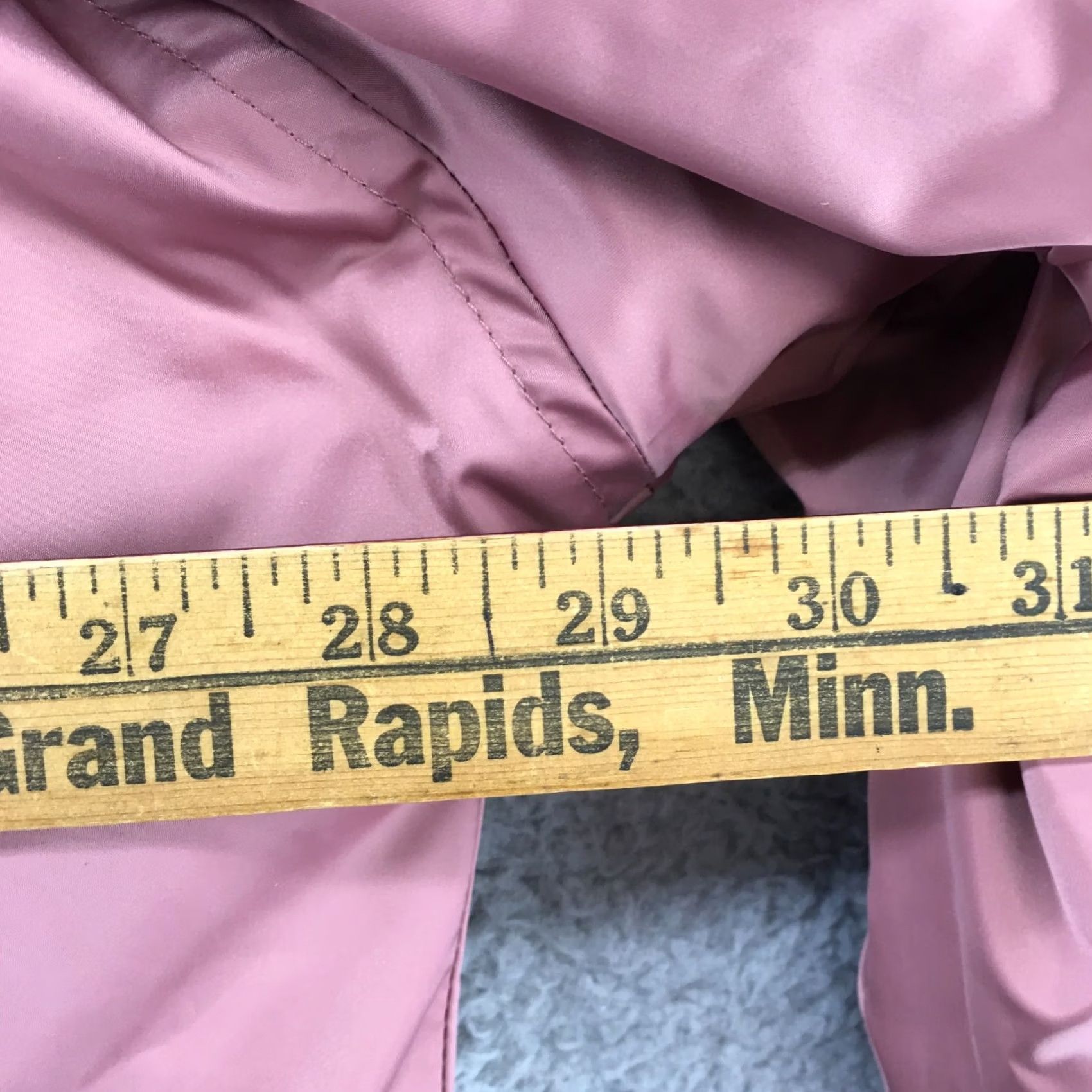 Vintage A New Day Bomber Jacket Womens XL Berry Pink Long Sleeve Full Zip Ribbed Cuffs Size XL / US 12-14 / IT 48-50 - 4 Thumbnail