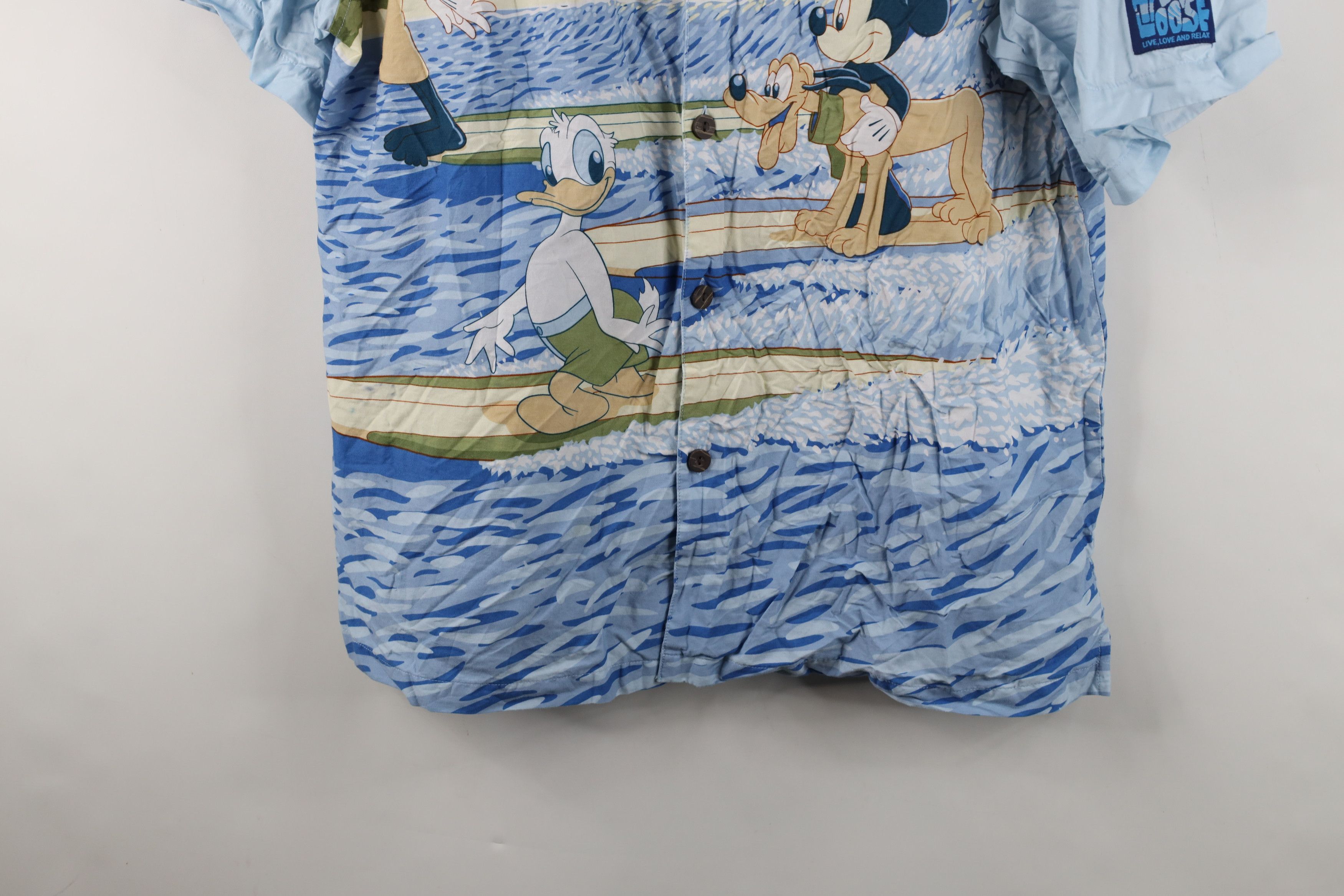 Disney Vintage 90s Y2K Disney All Over Print Collared Button Shirt Size US L / EU 52-54 / 3 - 3 Thumbnail