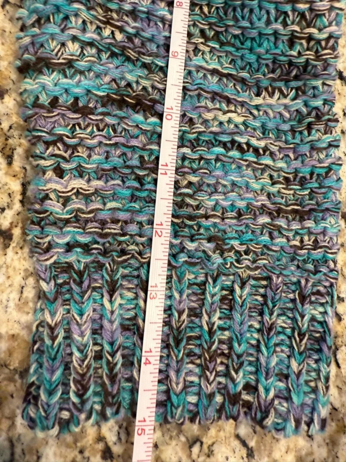 Eastland Easel chunky boho knit sweater lagenlook teal purple SZ M Size M / US 6-8 / IT 42-44 - 9 Thumbnail