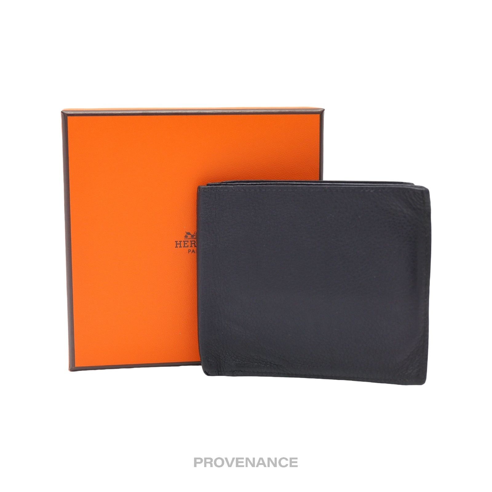Hermes 🔴 Hermes 10CC Bifold Wallet - Black Chevre Leather Size ONE SIZE - 1 Thumbnail