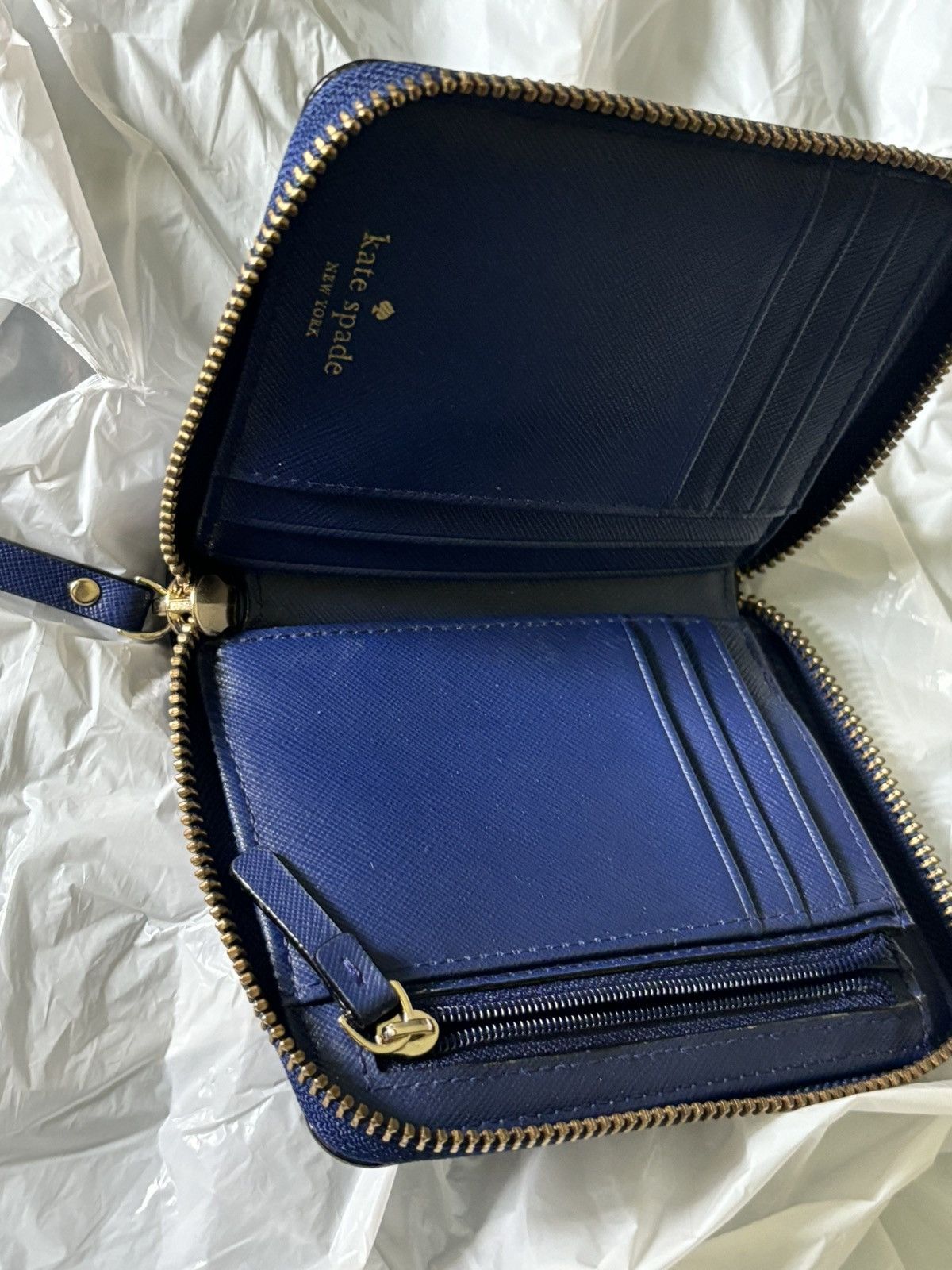 kate spade Darci Laurel Way Oceanic blue wallet