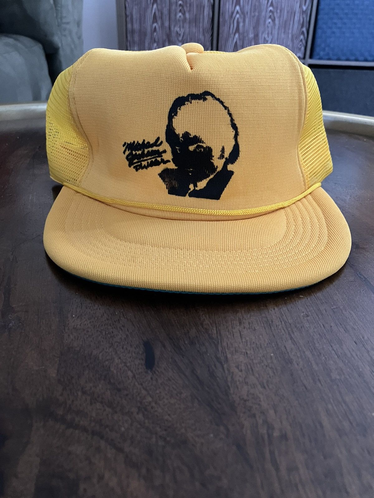 Vintage Vintage 80s Michael Jackson Thriller Yellow Rope Trucker Hat Size ONE SIZE - 1 Thumbnail