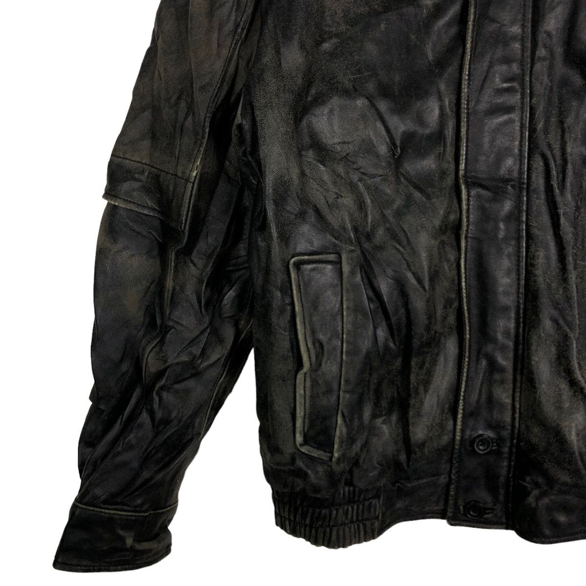 Japanese Brand 🔥90’s Vintage Leather Biker Jacket Nicole Issey Miyake Size US M / EU 48-50 / 2 - 5 Thumbnail