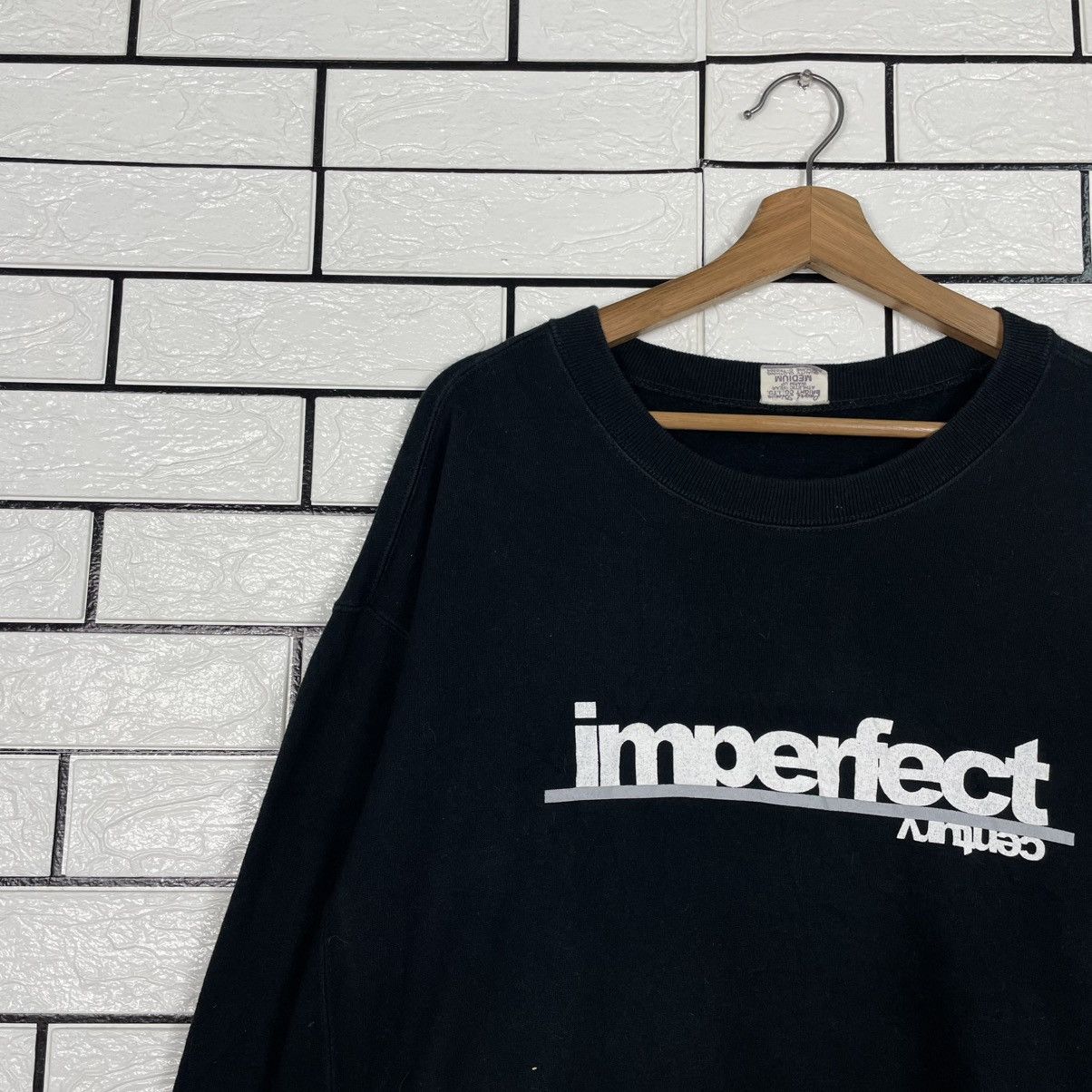 Japanese Brand Imperfect Century Crewneck Black Sweatshirt Size US M / EU 48-50 / 2 - 6 Thumbnail