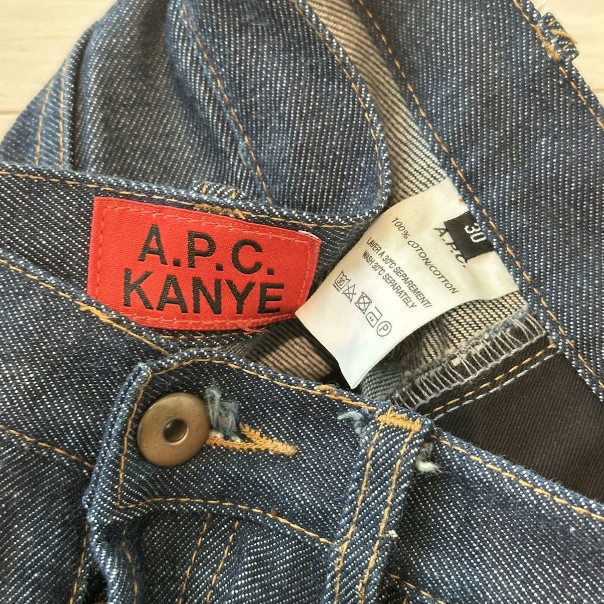 APC KANYE WEST SELVAGE DENIM JEANS, image size:1204x1204