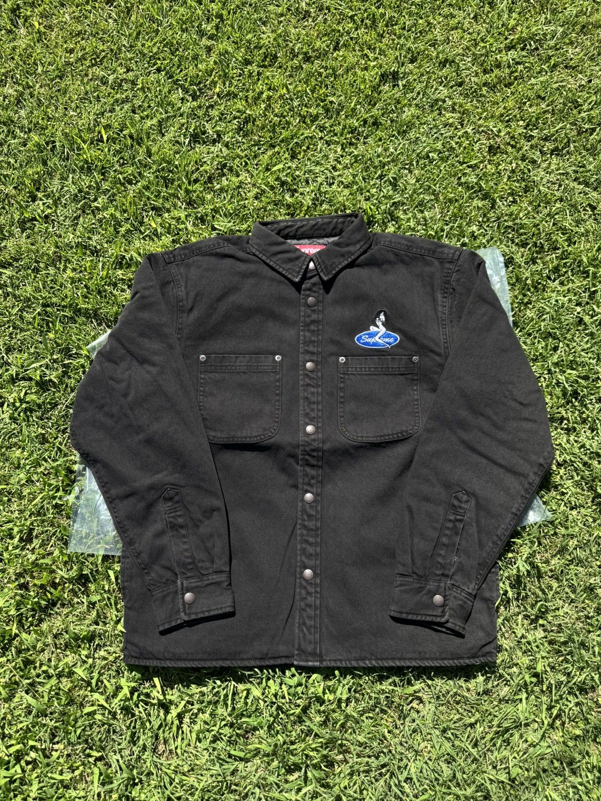 Supreme Supreme Quilted Lined Denim Snap Shirt Size US M / EU 48-50 / 2 - 1 Thumbnail