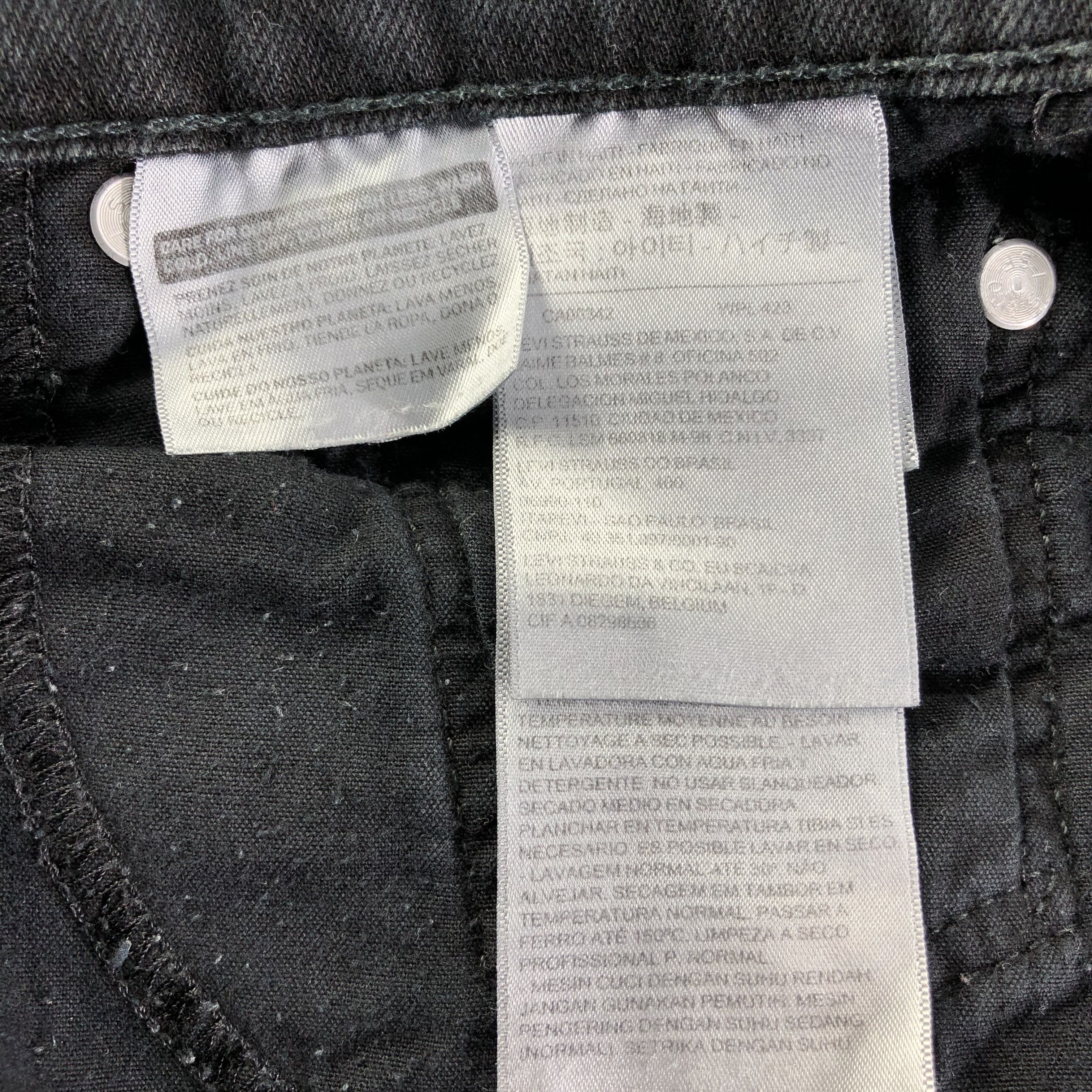 Levi's Vintage Faded Black Levis Jeans-J3096 Size US 33 - 10 Thumbnail