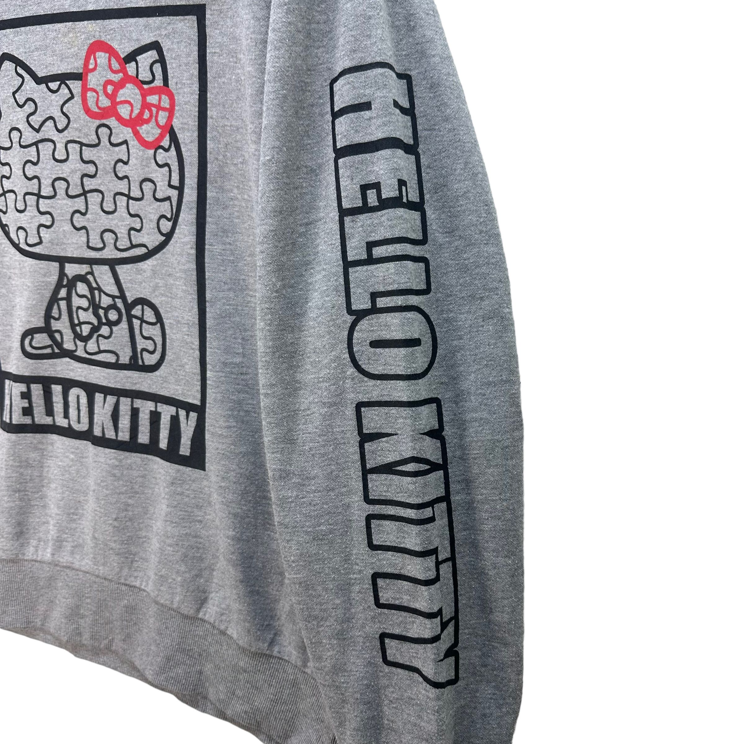 Japanese Brand HELLO KITTY BIG LOGO PULLOVER HOODIES #8148-206 Size US L / EU 52-54 / 3 - 7 Thumbnail