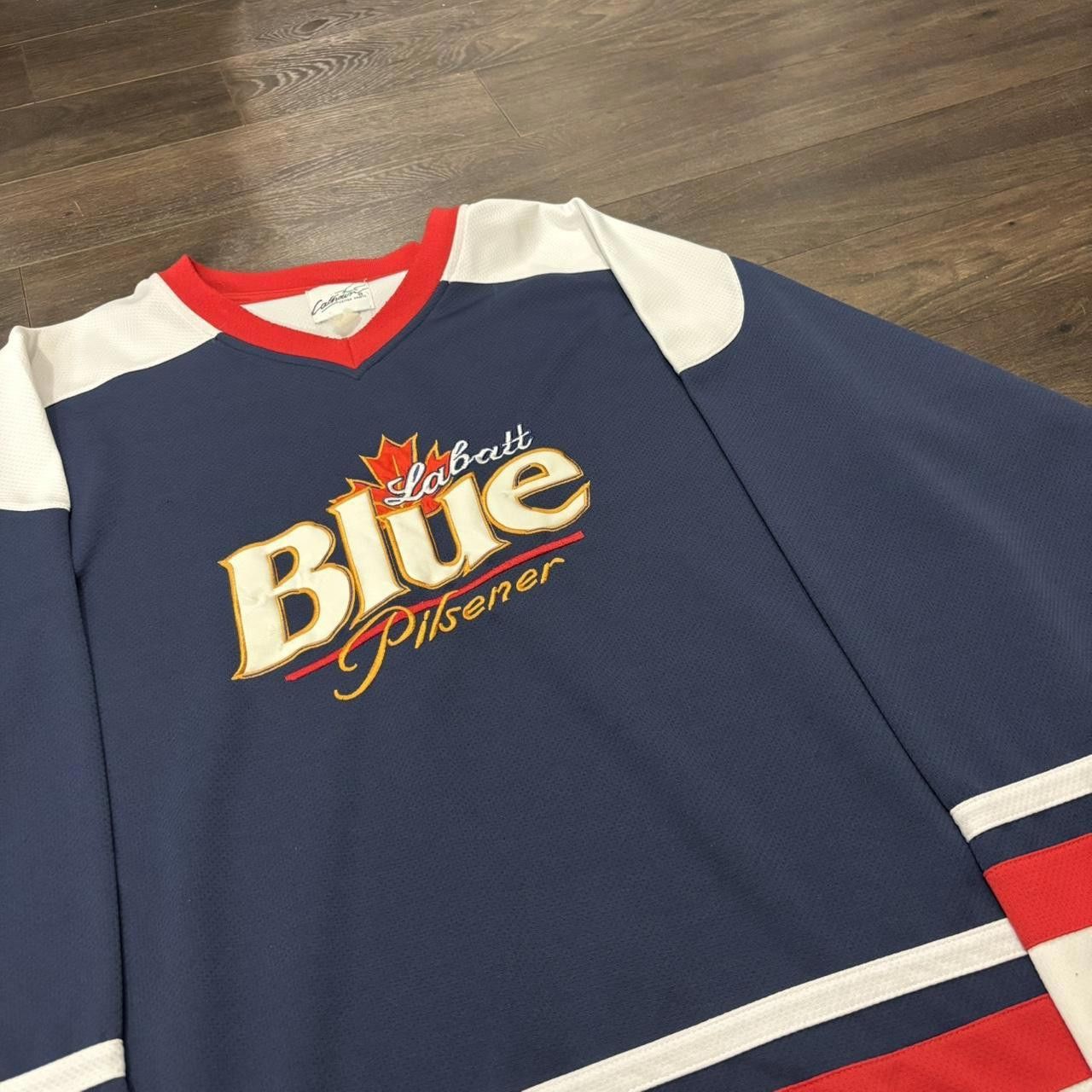 Designer Vintage labatt blue Pilsner hockey jersey 00s XL Size US XL / EU 56 / 4 - 1 Thumbnail