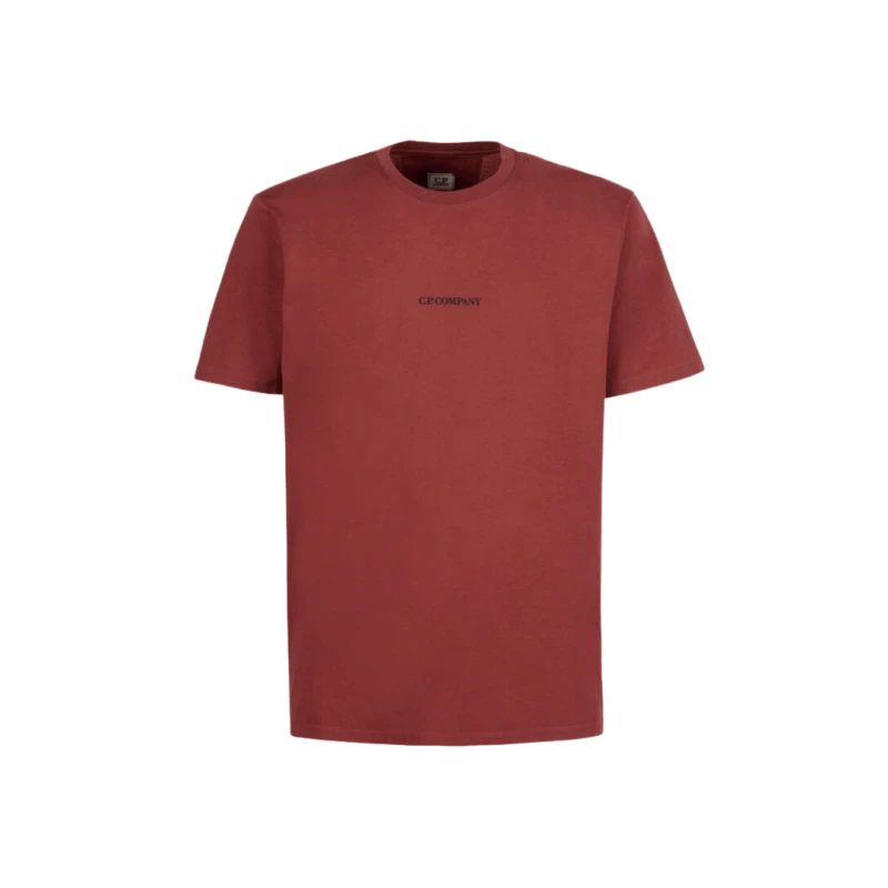 C.P. Company o1y1224 Crewneck T-Shirt in Brick Red Size US L / EU 52-54 / 3 - 1 Thumbnail