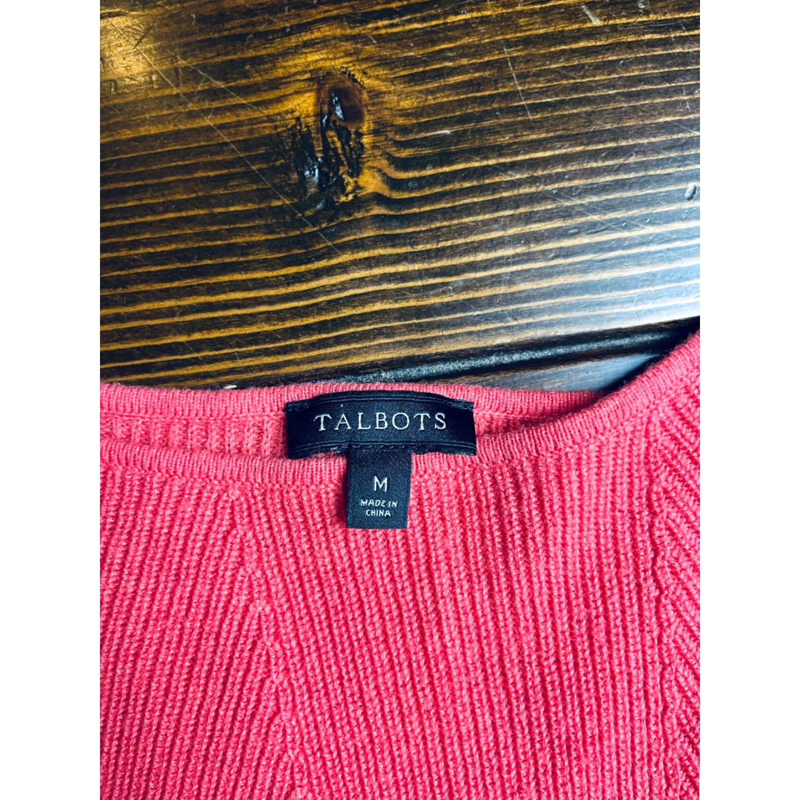 Talbots Talbots Sweater Women's Size Medium Pullover Long Sleeve Salmon Pink Regular Fit Casual Vintage No N/A Size M / US 6-8 / IT 42-44 - 7 Thumbnail