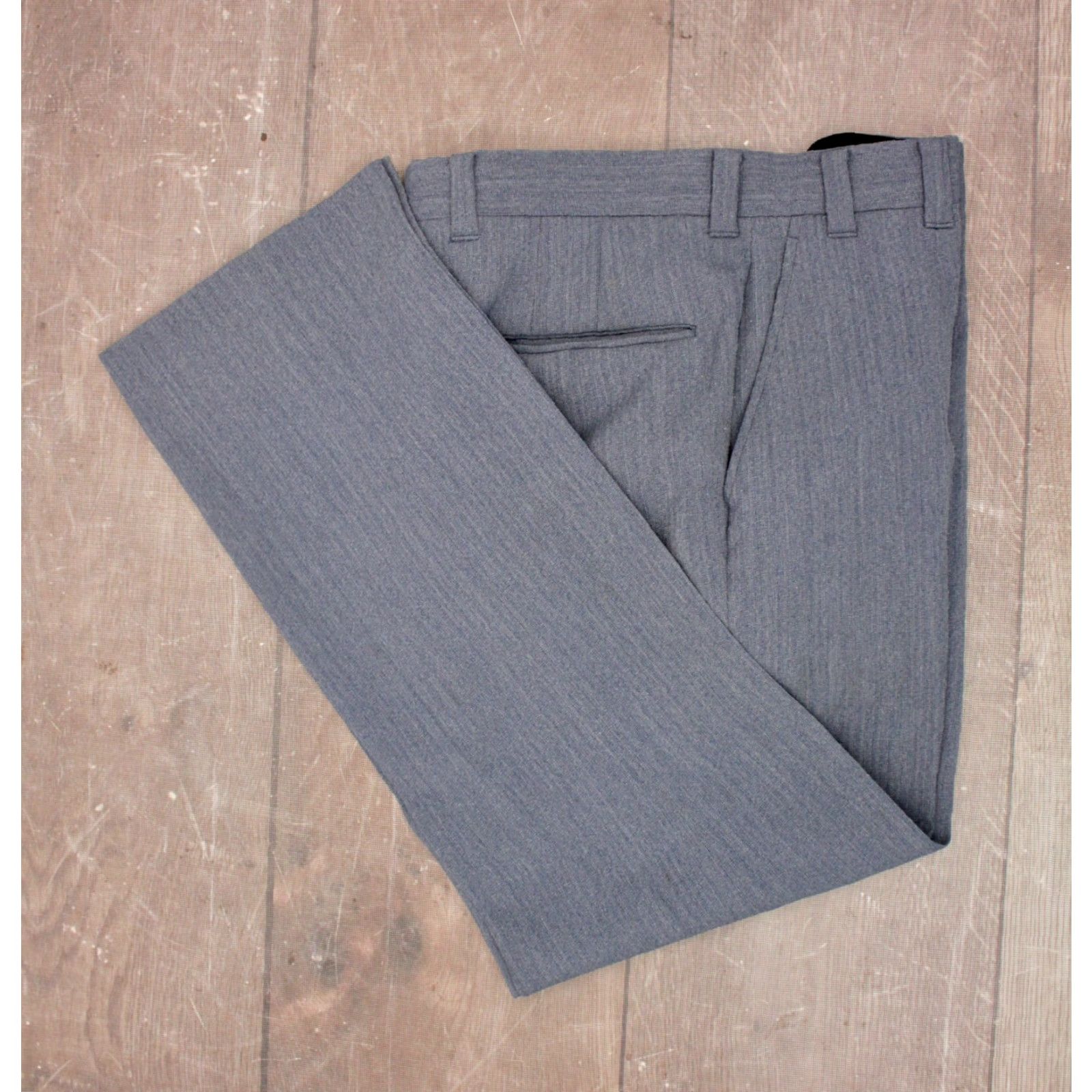 Vintage VINTAGE Mens VTG 70s 2 PC Blue/Grey Leisure Suit Sz M 1970s Disco Polyester Mens Size 40R - 6 Thumbnail