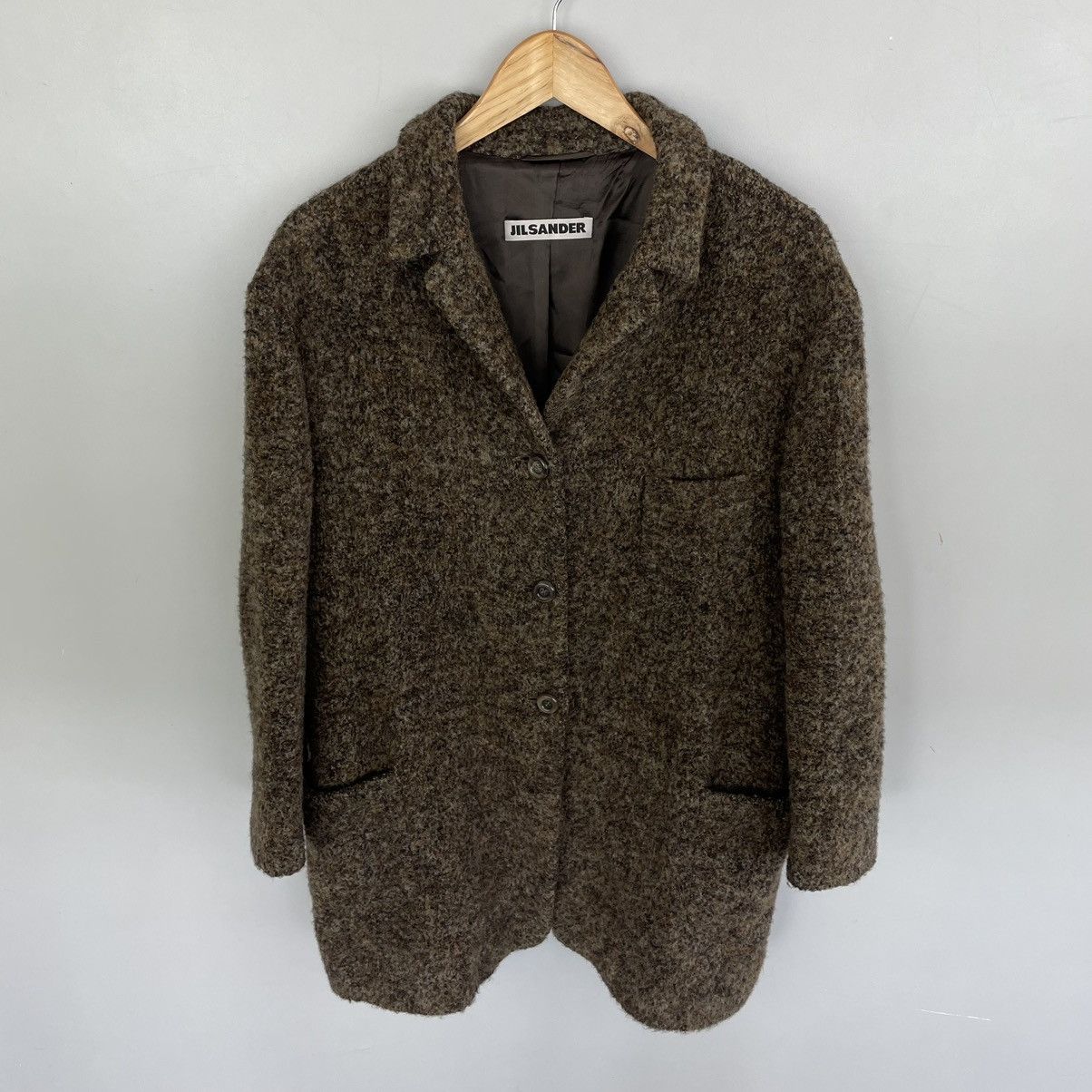 Designer × Jil Sander Wool cardi coat Jil Sander Brown wool alpaca size M Size M / US 6-8 / IT 42-44 - 9 Thumbnail