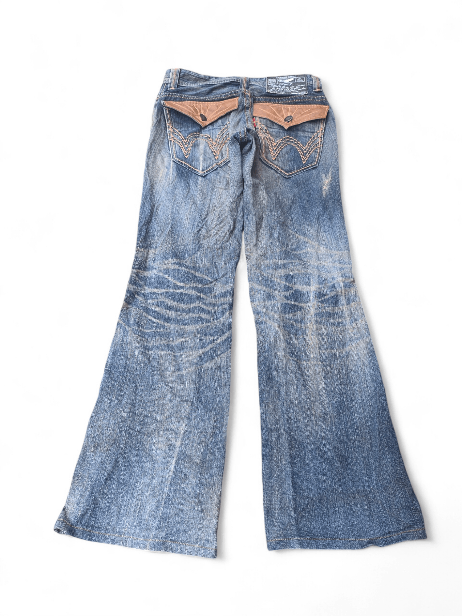 Edwin × Japanese Brand × Le Grande Bleu (L.G.B.) EDWIN ROCKERS BOOTCUT FLARE JEANS NAVAJO Size US 31 - 1 Thumbnail