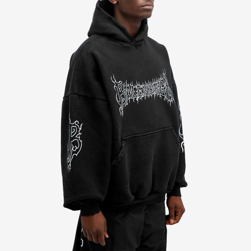 Balenciaga Balenciaga Darkwave Round Hoodie Oversized Size US M / EU 48-50 / 2 - 2 Thumbnail