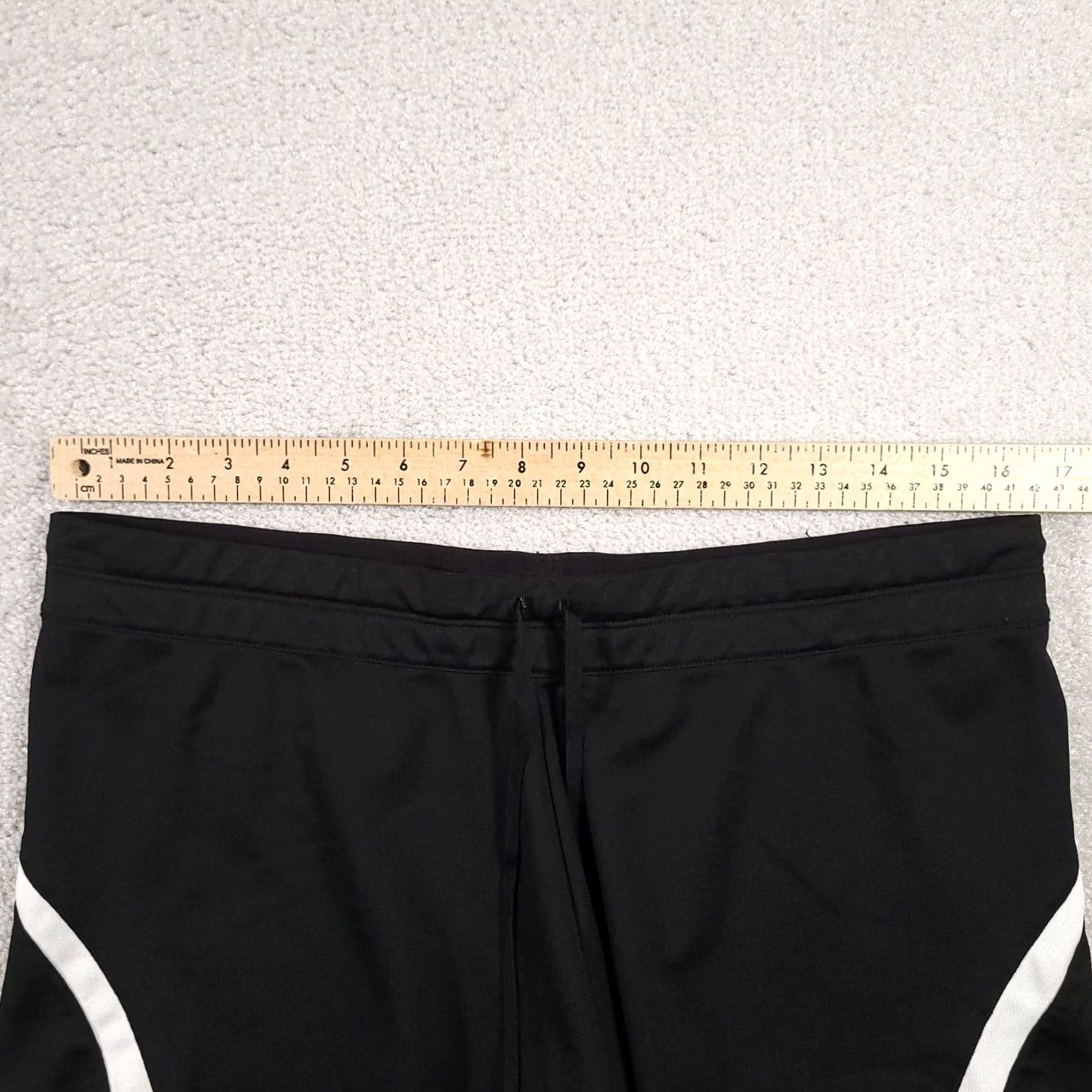 Nike Nike Womens L Dri-Fit Running Shorts Black Logo Drawstring Ladies Size 36" / US 14 / IT 50 - 3 Thumbnail