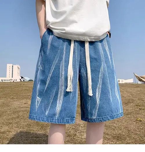 Japanese Brand Rumiko x Saki Blue High Street Vintage Casual Denim Shorts Size US 31 - 6 Thumbnail