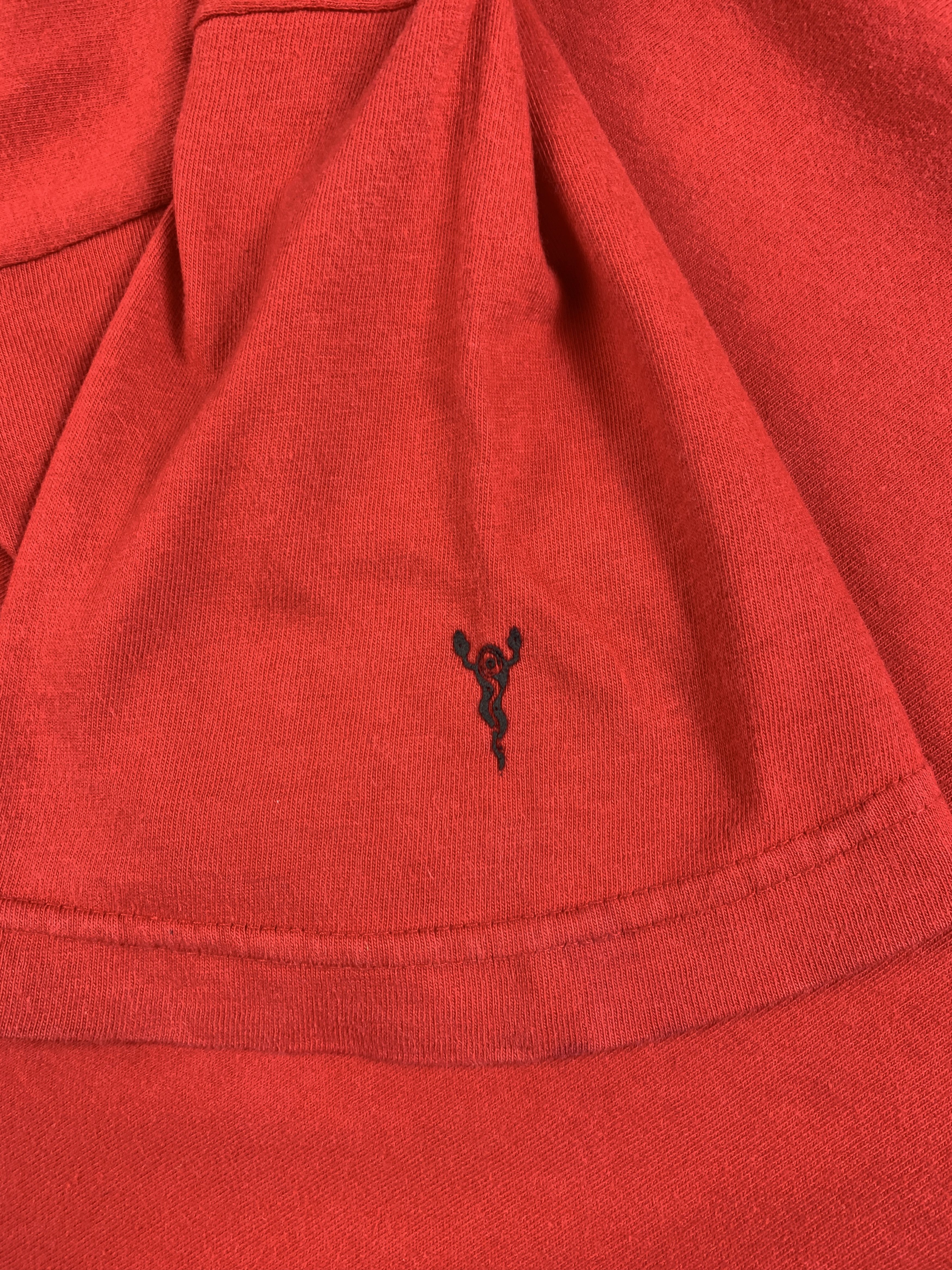 Japanese Brand 2000s Shu Nakajima Red Dragon Printed Art Tee (L) Size US L / EU 52-54 / 3 - 5 Thumbnail