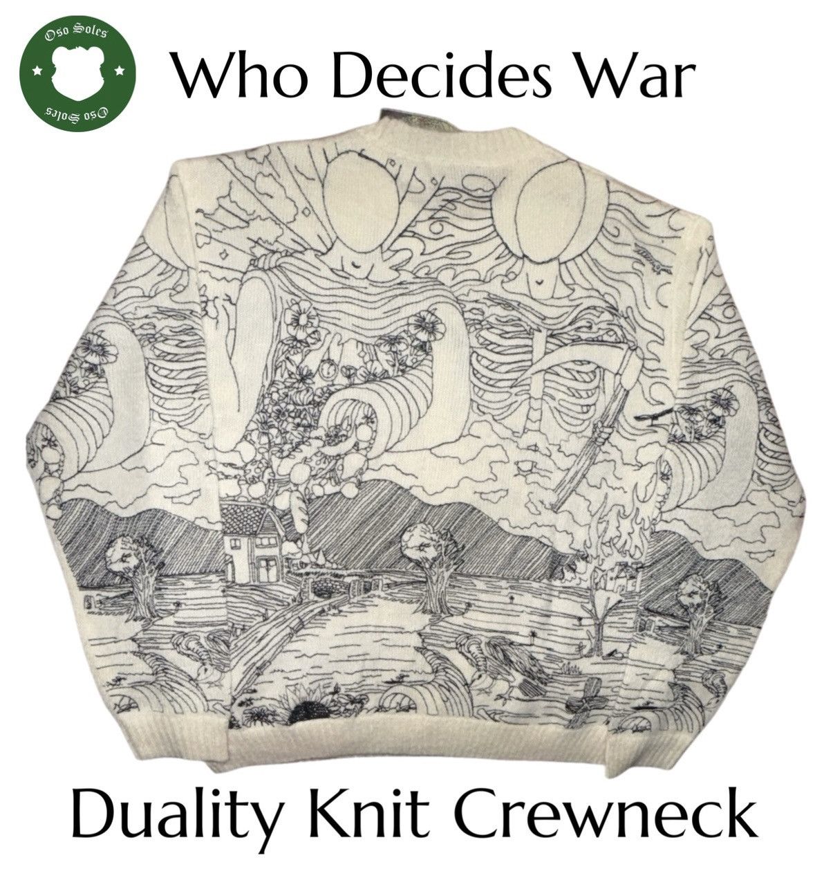 Who Decides War Who Decides War Duality Knit Crewneck XXL Size US XXL / EU 58 / 5 - 5 Thumbnail