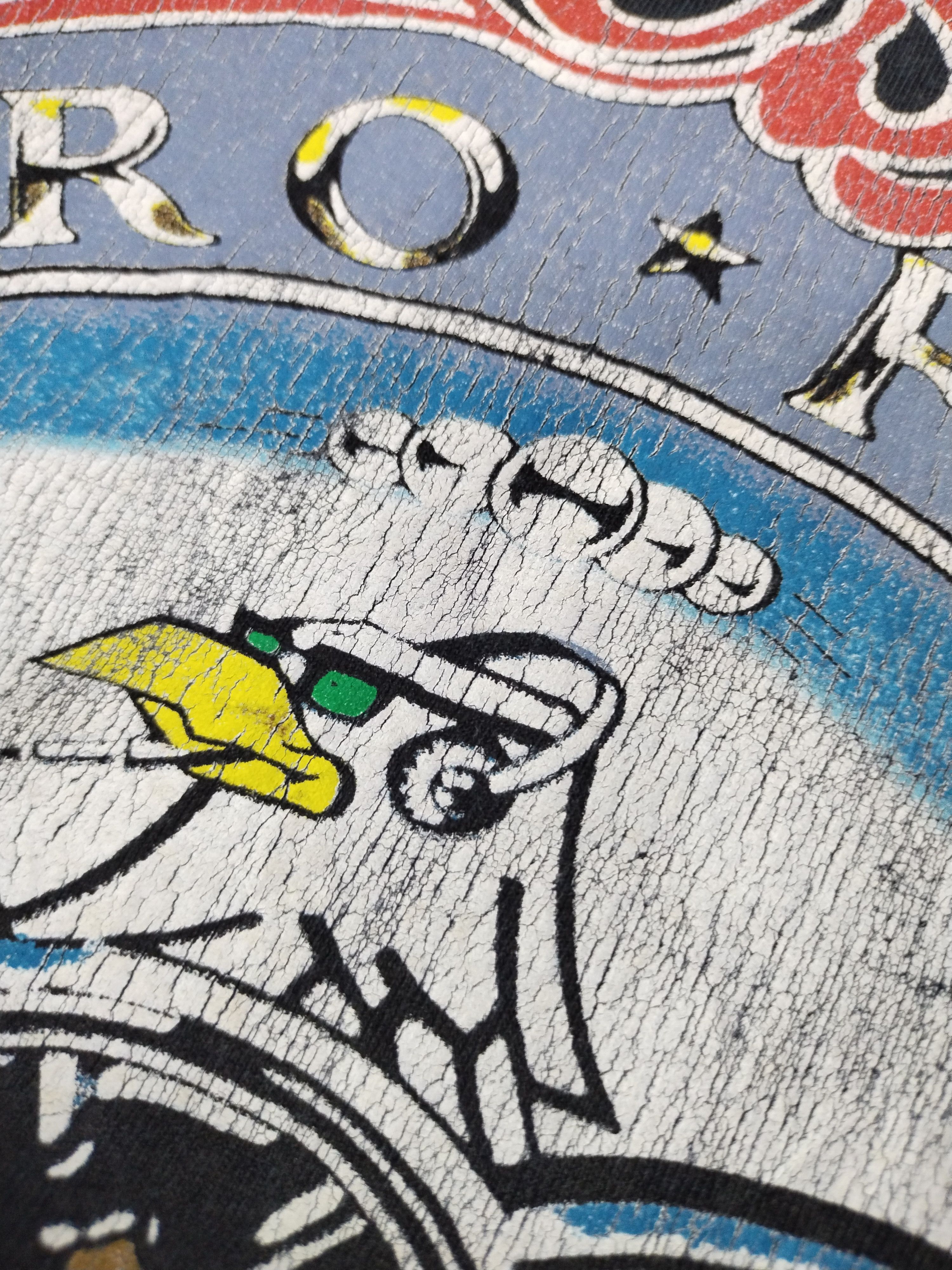 Aerosmith 00's Vintage Aerosmith Aero Force One Distressed Sun Faded Size US M / EU 48-50 / 2 - 5 Thumbnail