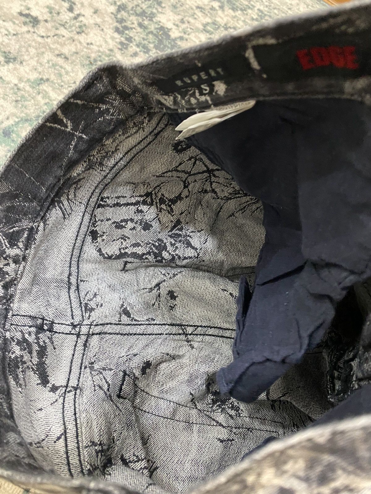 If Six Was Nine EDGE Rupert Spider Web Distressed Flare Denim Pant Size US 29 - 18 Thumbnail