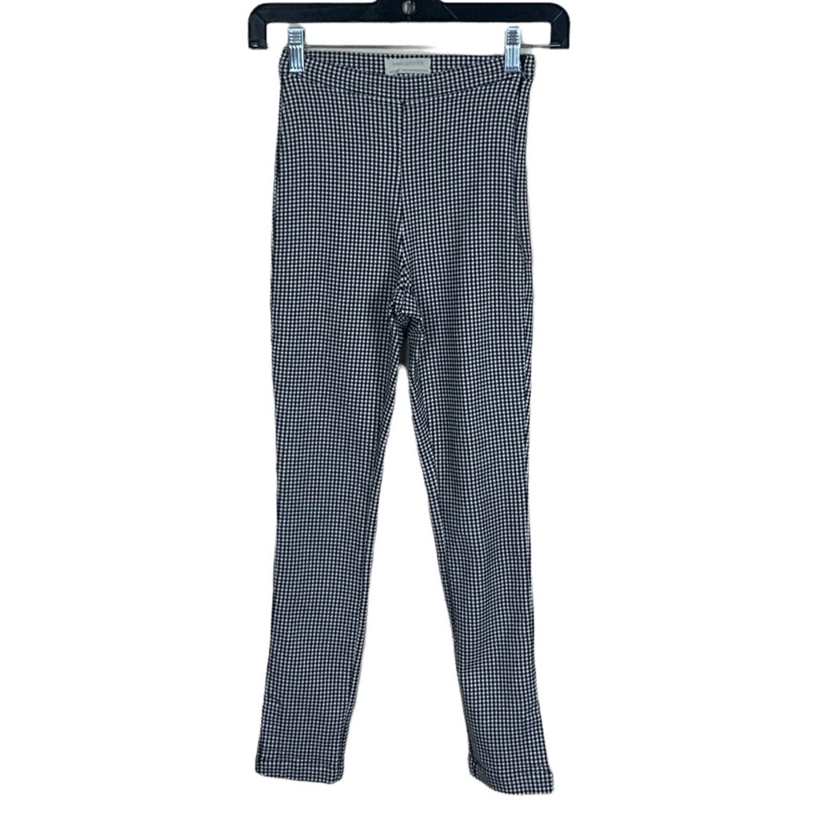 Urban Outfitters Urban Outfitters Side Houndstooth Side Slit Legging Black 0 Size 25" / US 0 / IT 36 - 1 Thumbnail